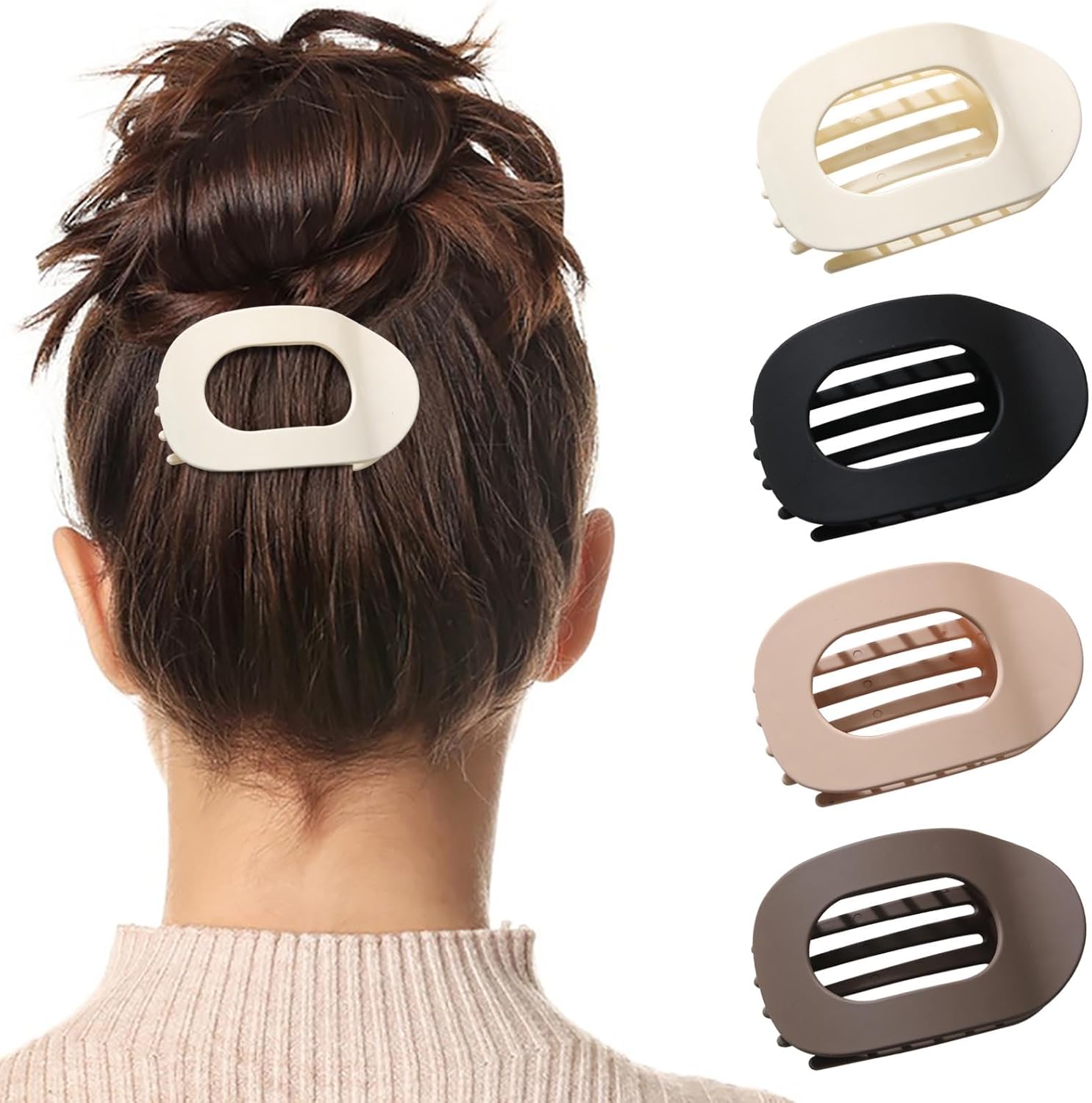 Pince à cheveux mates : élégance et praticité pour les femmes modernes   Découvrez notre pince à cheveux en forme de bec de canard, idéale pour un maintien sûr et stylé tout au long de la journée