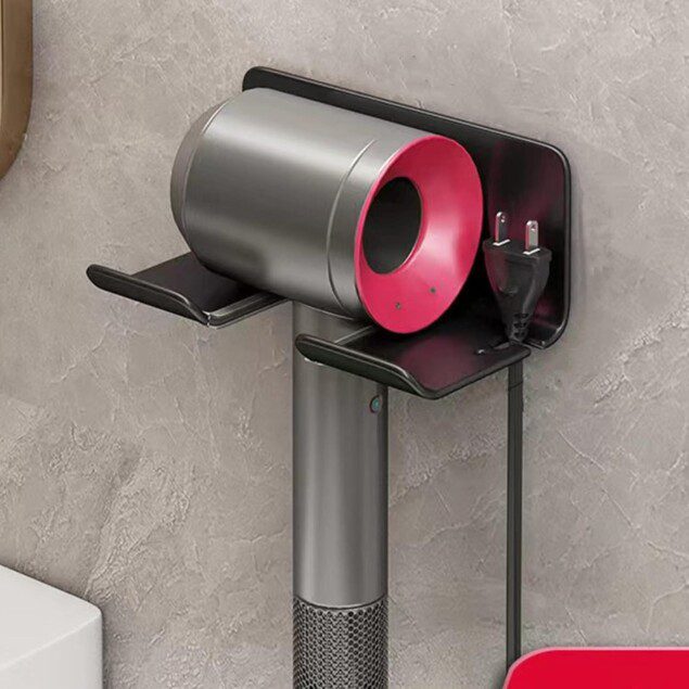 Support pour sèche-cheveux mural : solution élégante et pratique pour un rangement sans perçage