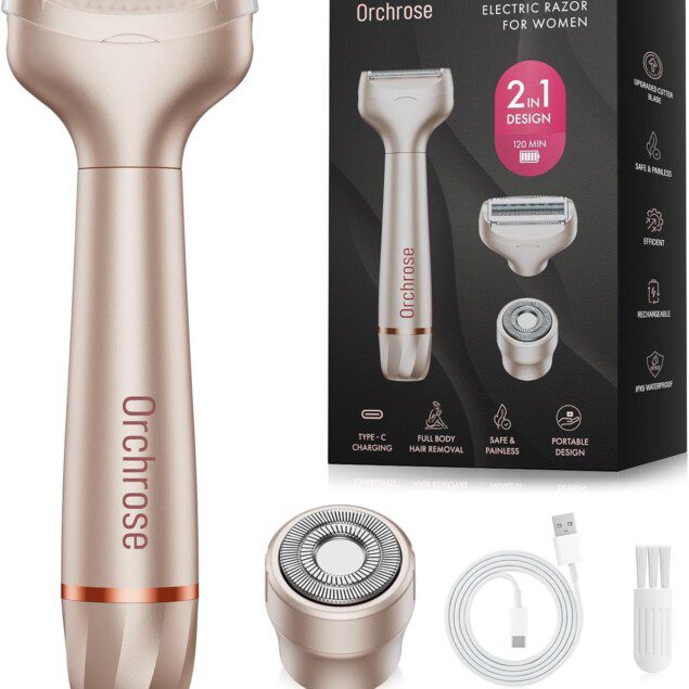 Rasoir électrique rechargeable pour femmes : douceur et efficacité pour le corps, bikini, visage et plus