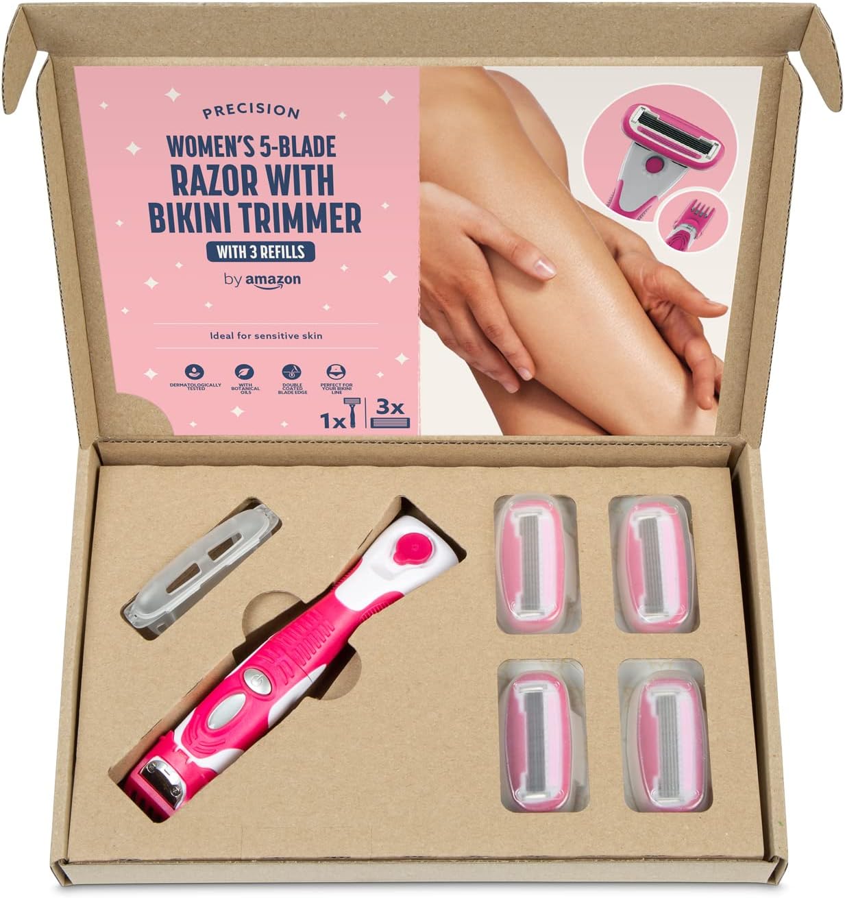 Rasoir 5 Lames + 3 Recharges by Amazon pour Femmes - Douceur Assurée – Image 5