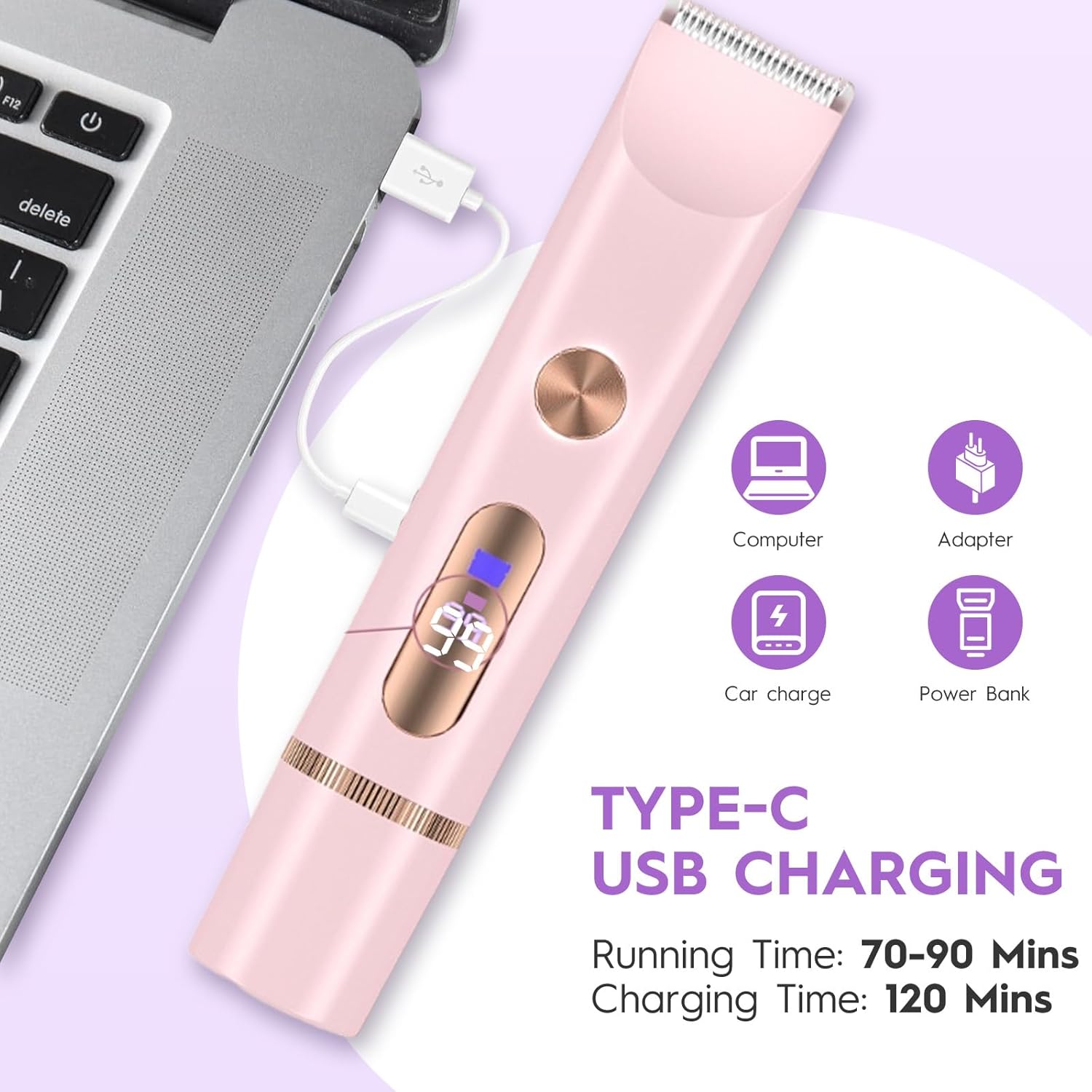 Rasoir Électrique 2 en 1 Waterproof pour Femmes - Précision et Confort – Image 4