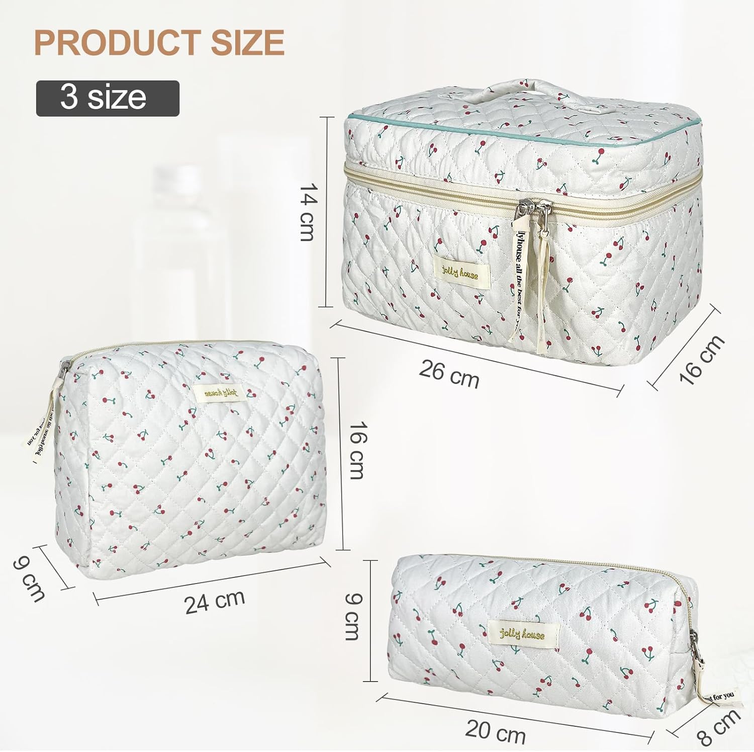 Trousse de toilette XL pour femme : élégance et praticité en voyage avec un design floral – Image 6