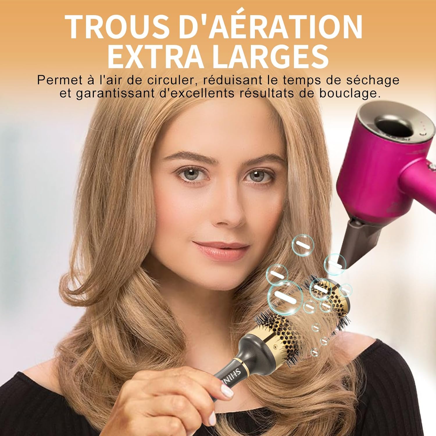 Brosse cheveux démêlant : l'alliée parfaite pour filles, femmes et hommes, pour un coiffage facile et un volume éclatant – Image 3