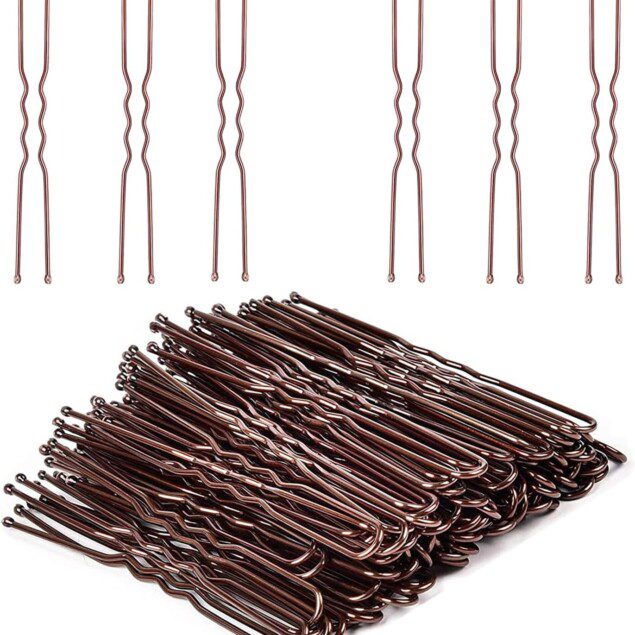 Épingle à cheveux marron : 50 pièces sécurisées pour un chignon élégant des femmes et des salons de coiffure