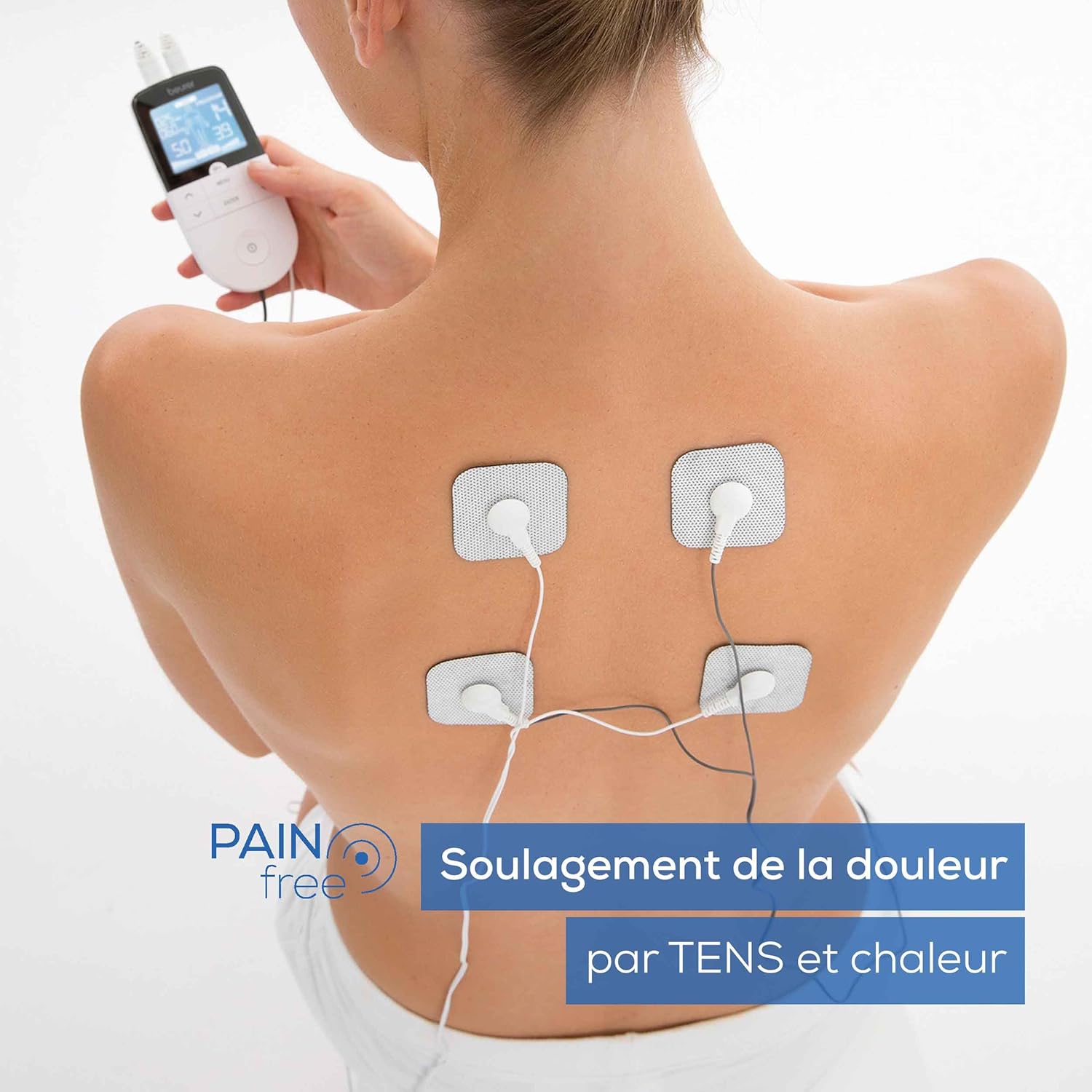 Électrostimulateur musculaire 3 en 1 pour soulager les douleurs et renforcer les muscles Thérapie anti-douleur TENS, stimulation EMS et massage relaxant : un allié pratique et efficace à emporter partout – Image 2