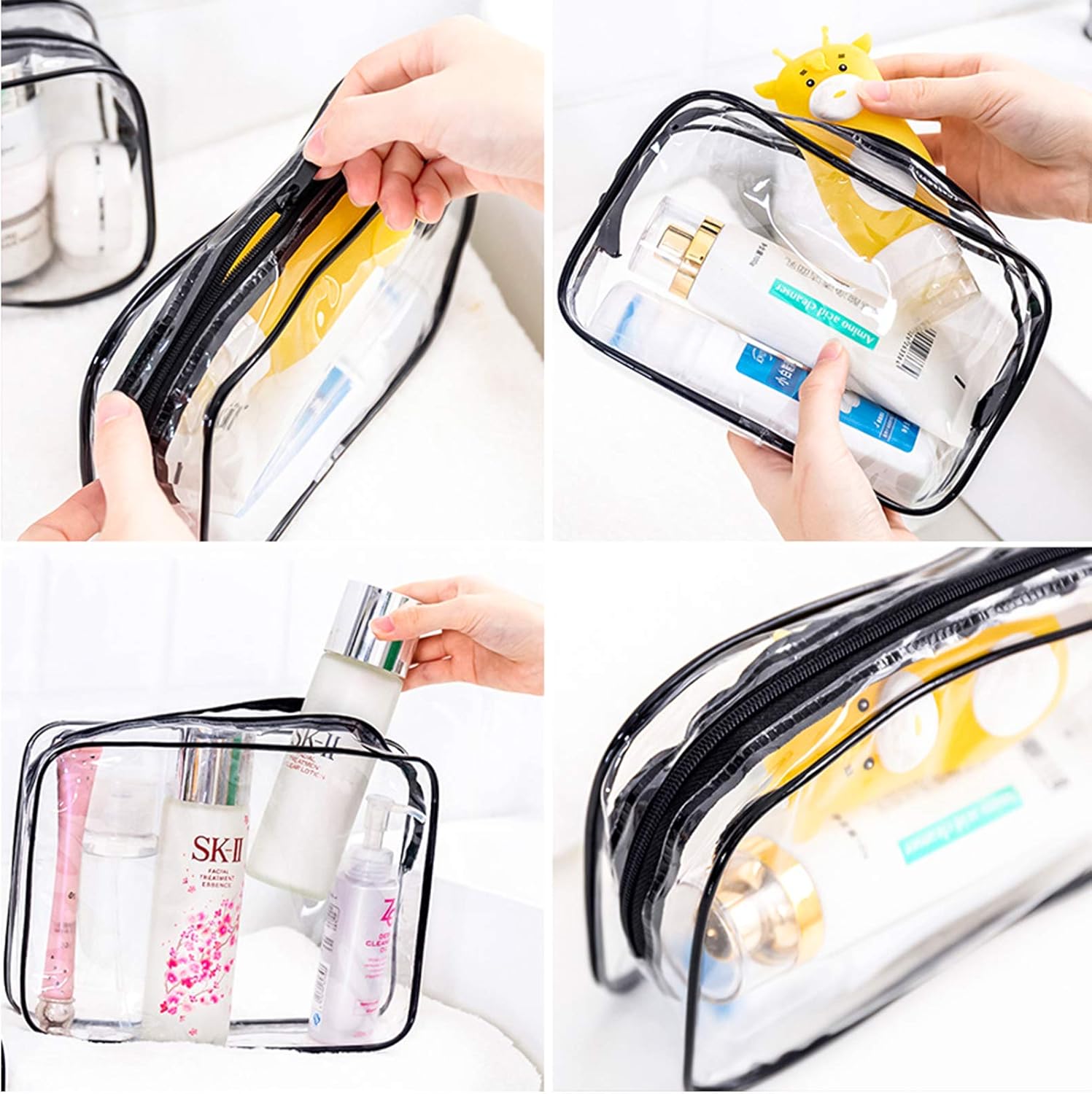 Trousse de toilette transparente : l'organisateur idéal pour hommes, femmes et enfants en voyage – Image 3