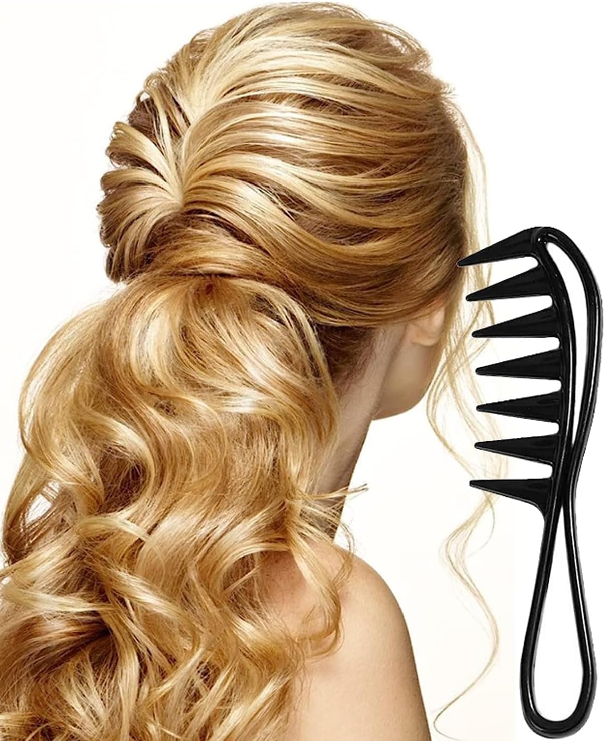 Peigne de requin antistatique : l'accessoire idéal pour cheveux bouclés et tous types de coiffure – Image 4