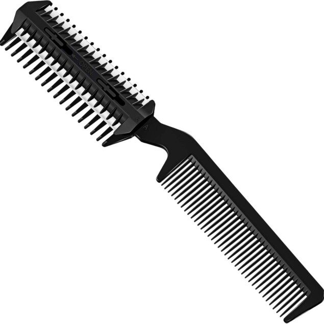 Peigne coupe-cheveux amincissant double face : l'outil idéal pour un coiffage précis et élégant