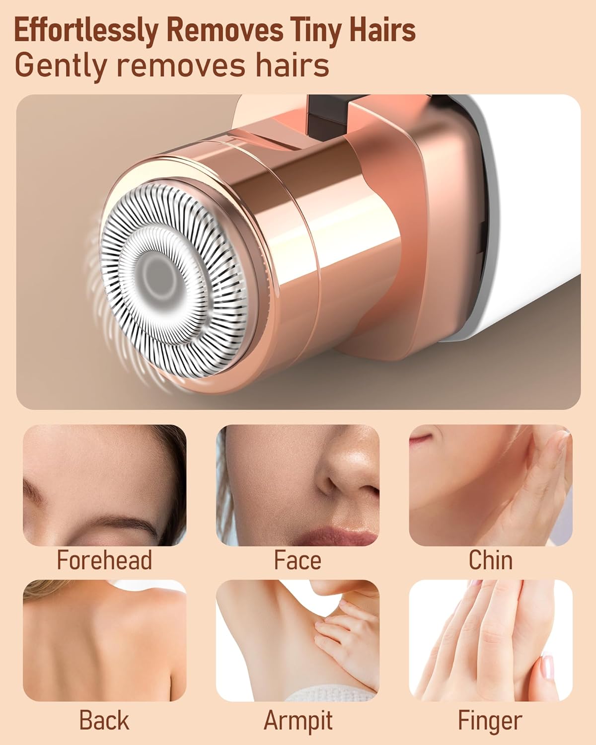 Rasoir visage électrique pour femmes : épilation précise et douce des sourcils – Image 5
