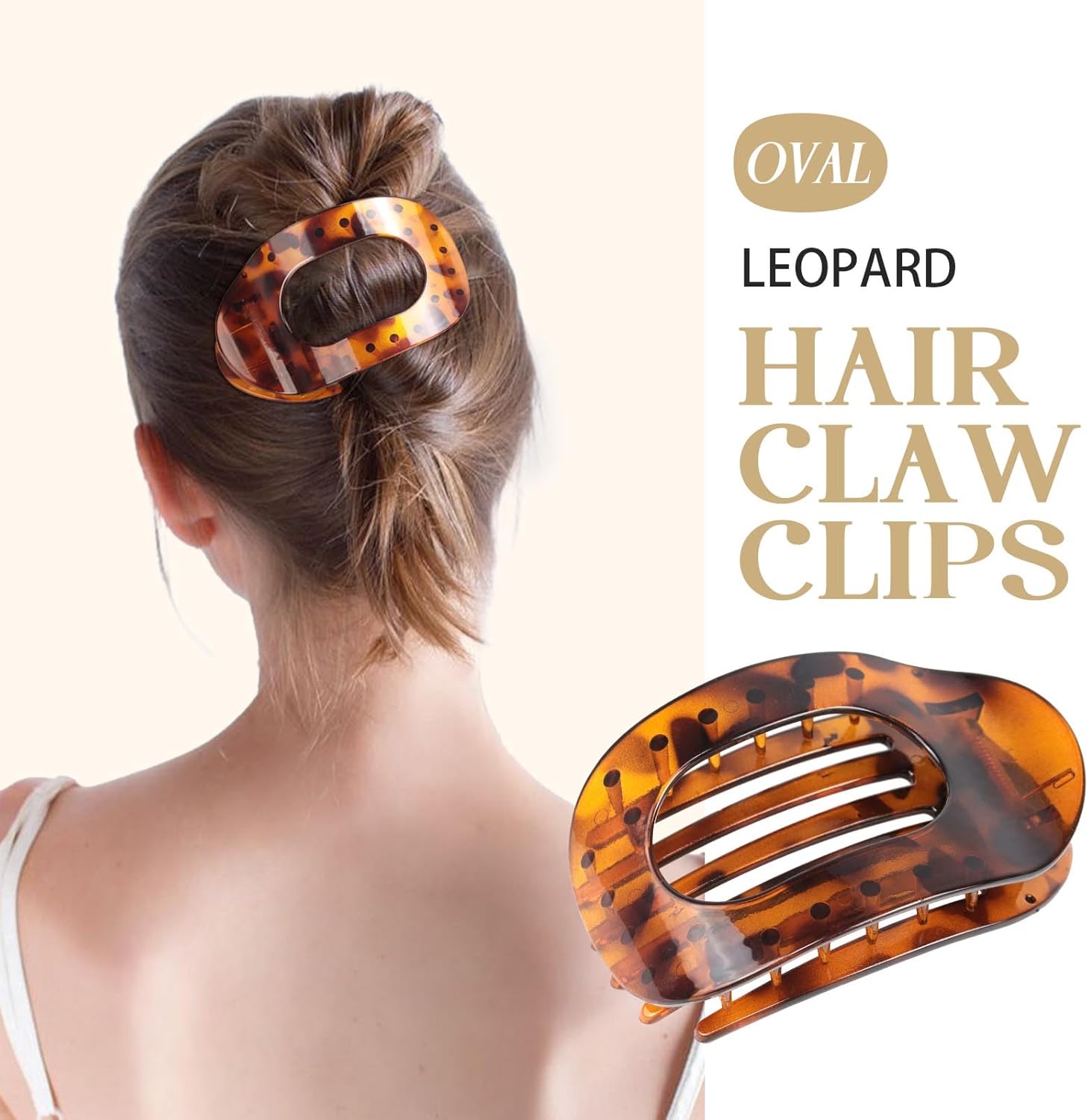 Pince à cheveux antidérapante pour femme : 3 pièces élégantes au motif léopard pour un maintien parfait – Image 6