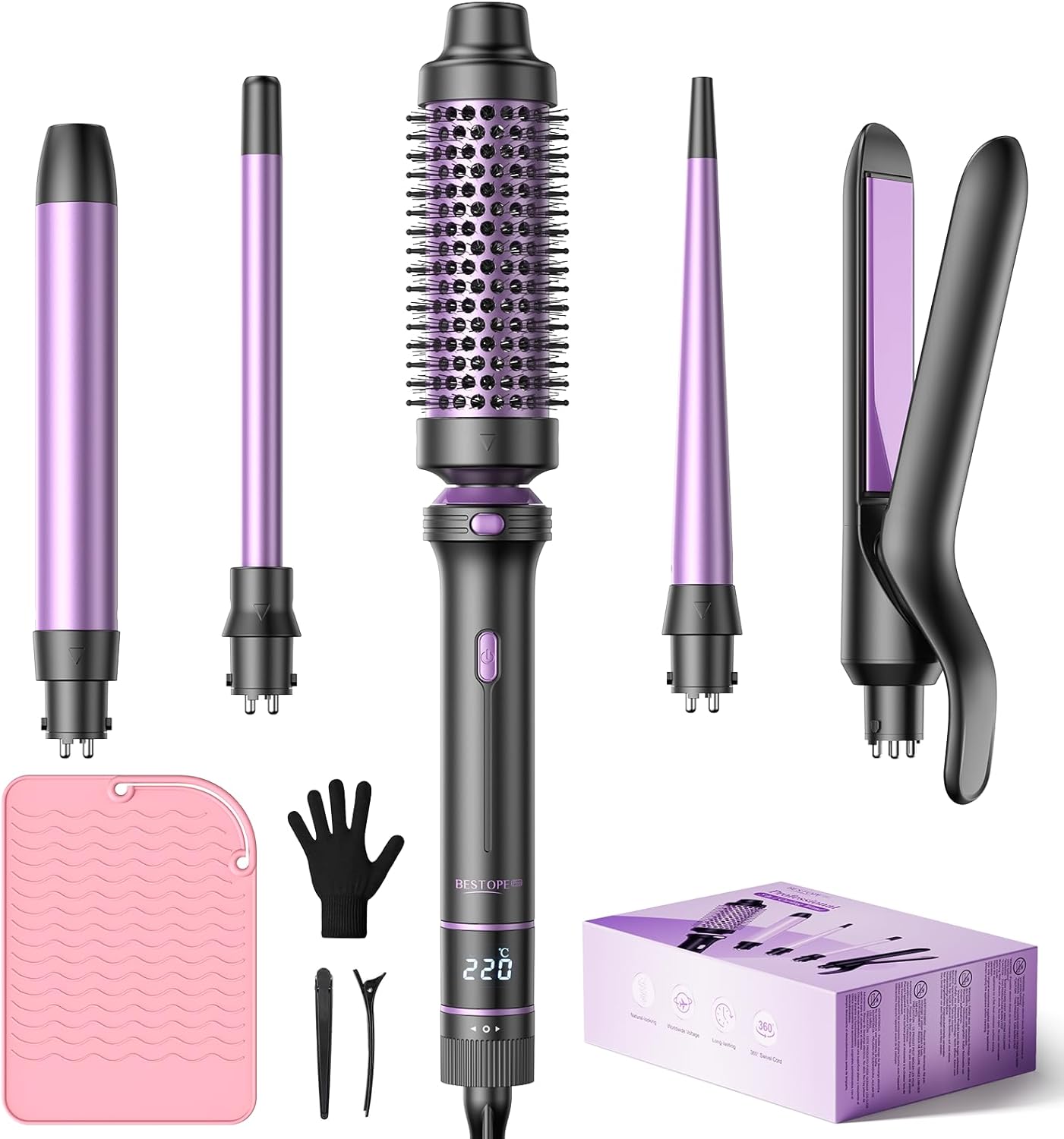 Boucleur à cheveux 5 en 1 pour des coiffures variées et élégantes

Découvrez le fer à boucler BESTOPE PRO : l’outil parfait pour sublimer vos cheveux en un clin d'œil
