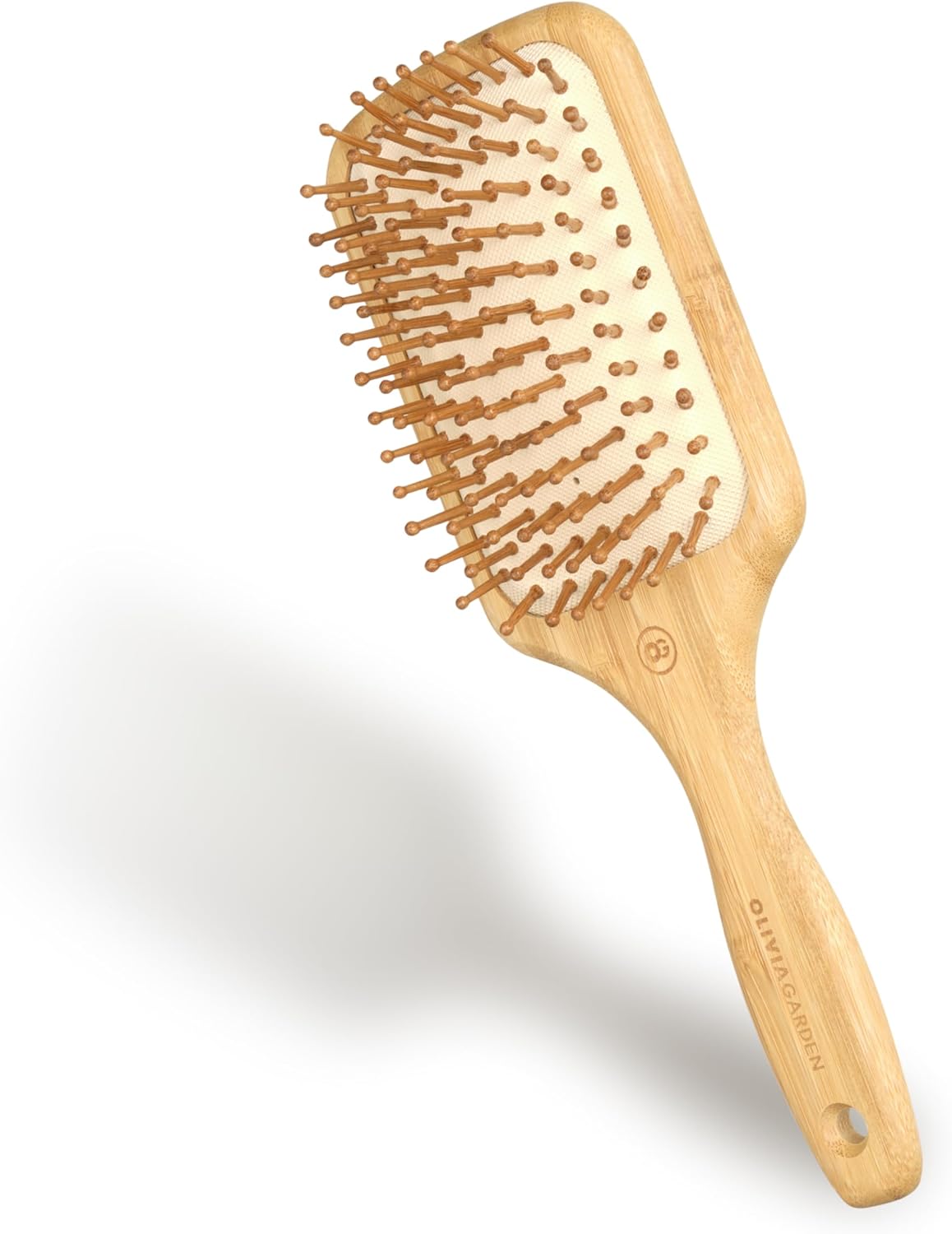 Brosse en bambou écologique : démêlage en douceur et massage du cuir chevelu pour les cheveux sensibles