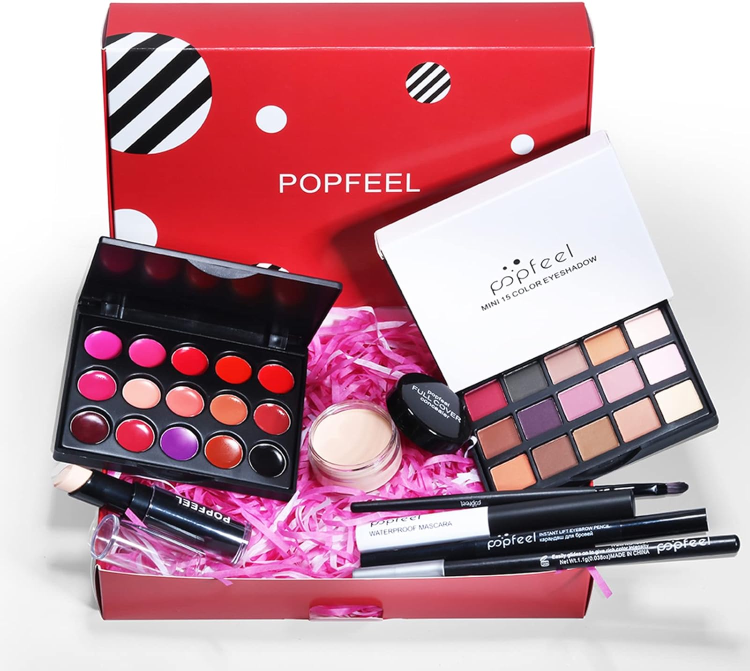 Kit de maquillage tout-en-un pour femmes : 8 pièces essentielles pour un look éclatant