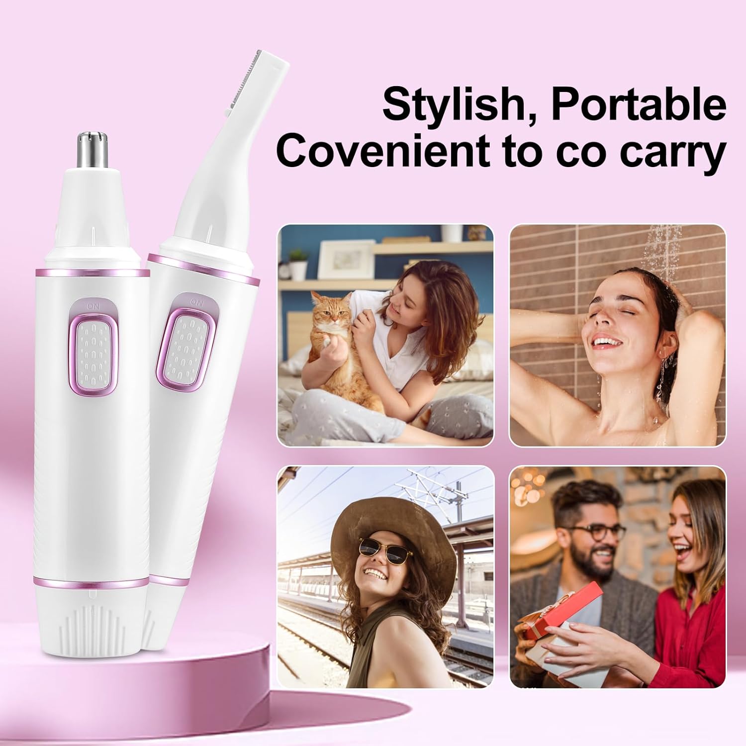 Tondeuse nez professionnelle 2-en-1 : soin sans douleur pour hommes Découvrez notre tondeuse nez et oreilles multifonction, lavable et étanche pour un entretien facile et agréable – Image 7