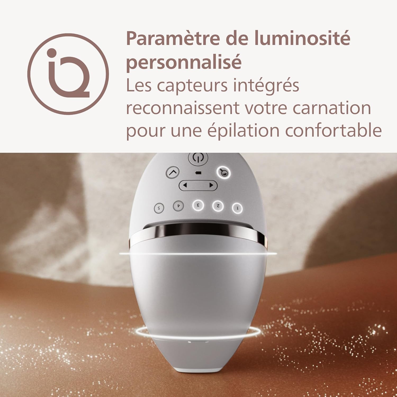 Épilateur à Lumière Pulsée Philips Lumea 8000 Technologie SenseIQ Pour Un Confort Optimal – Image 4