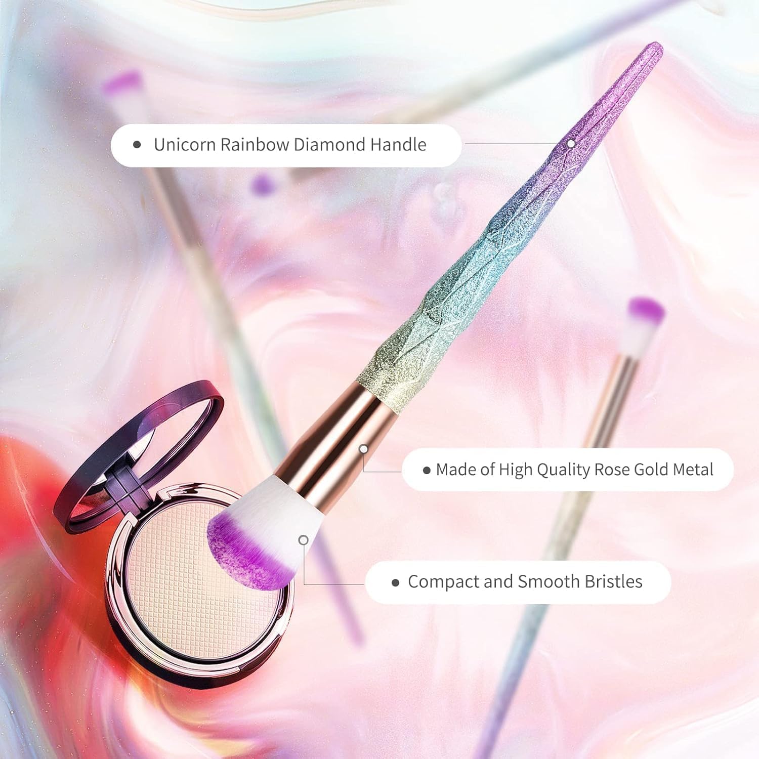 Pinceaux de maquillage professionnels : lot de 10 pour un teint parfait et un look éclatant – Image 5