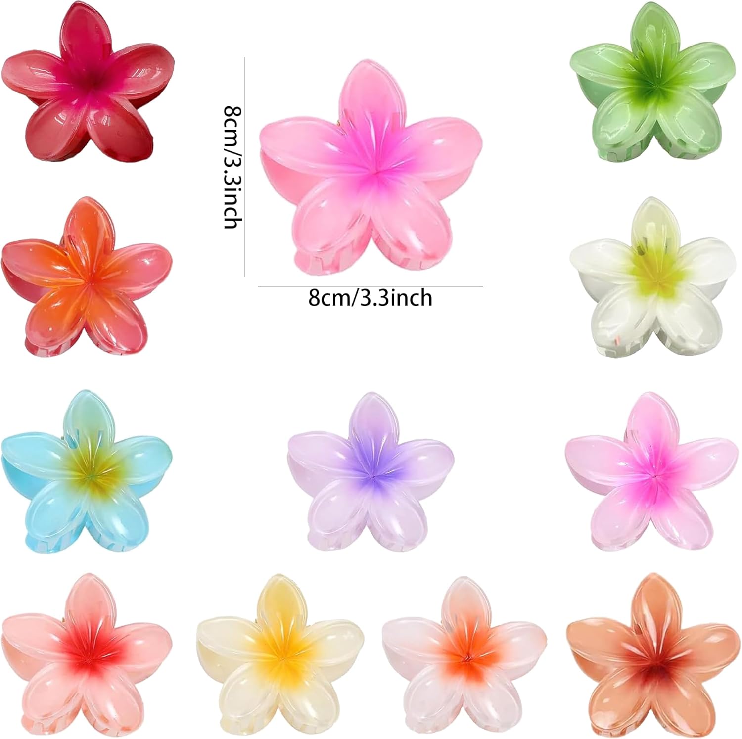 Pinces à cheveux en forme de fleur : le lot de 12 indispensables pour sublimer vos coiffures estivales – Image 2