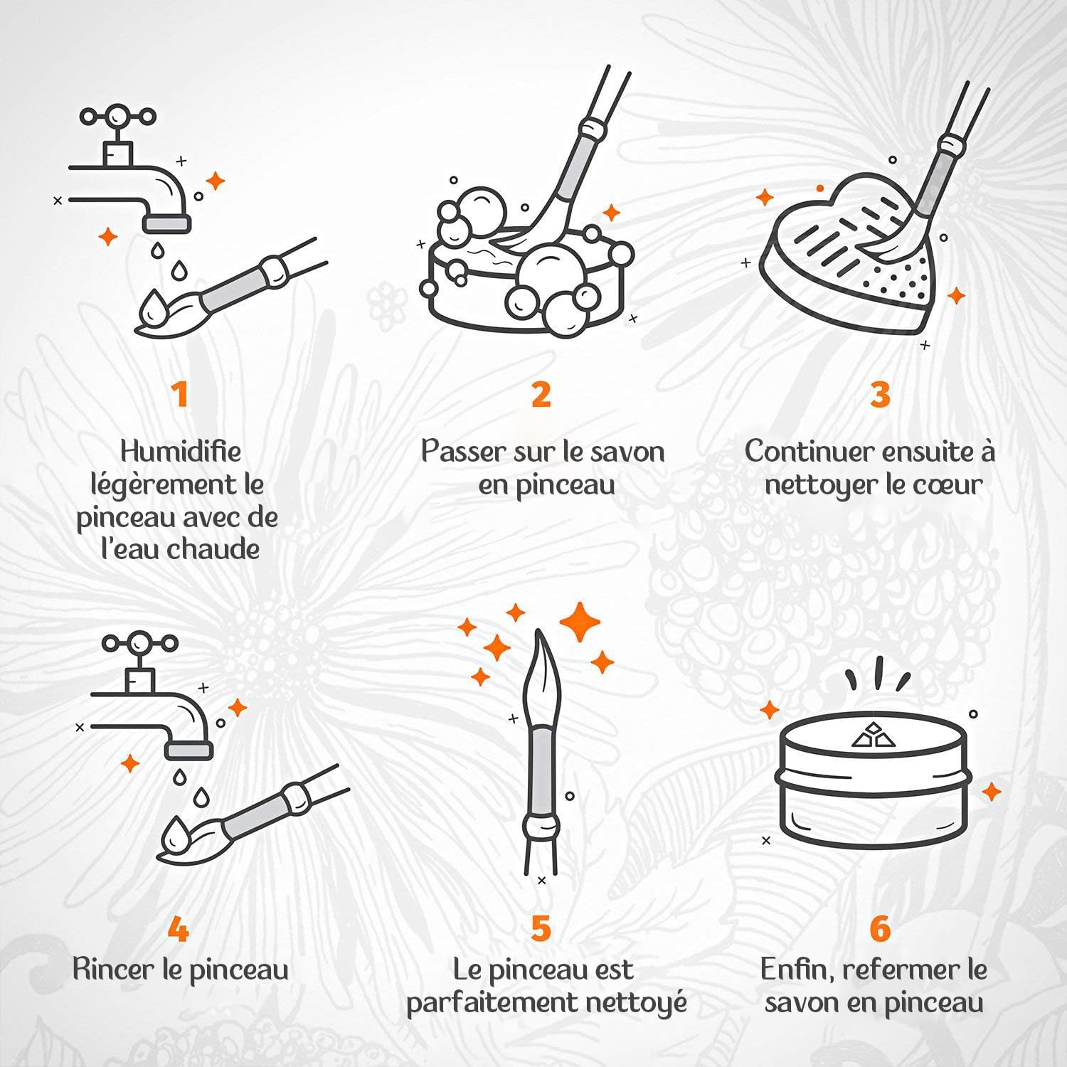 Savon nettoyant pinceaux maquillage : l'outil idéal pour les passionnés de beauté Découvrez un savon vegan et un tapis de nettoyage pour des pinceaux impeccables et prolonger la vie de votre maquillage ! – Image 3