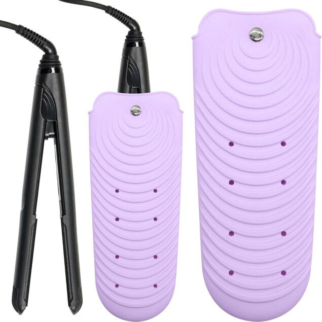 Pochette en silicone résistante à la chaleur : protection idéale pour fer à lisser et fer à boucler