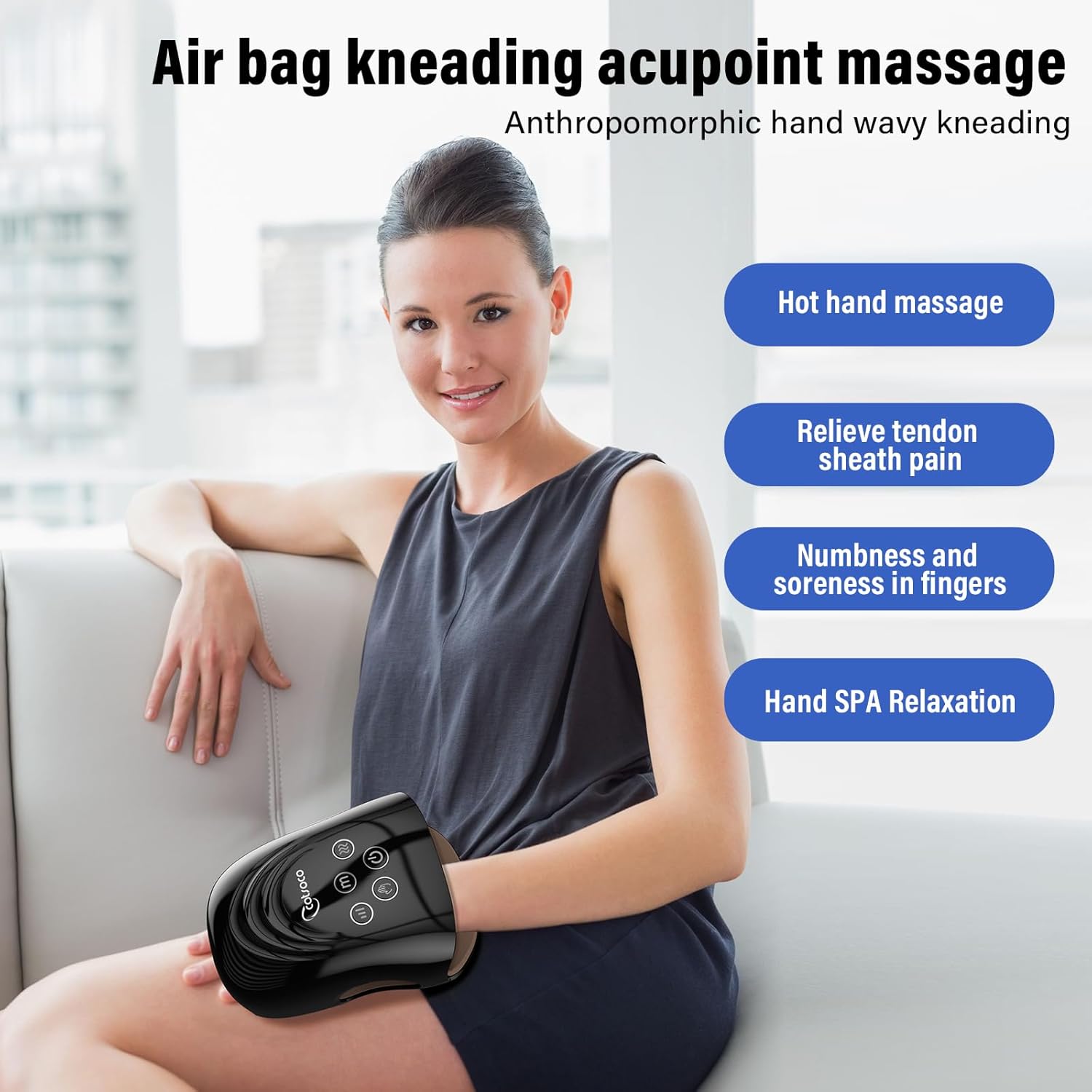 Masseur électrique pour les mains : soulagement instantané et chaleur apaisante à domicile Le cadeau idéal pour la famille et les amis qui recherchent détente et bien-être – Image 8
