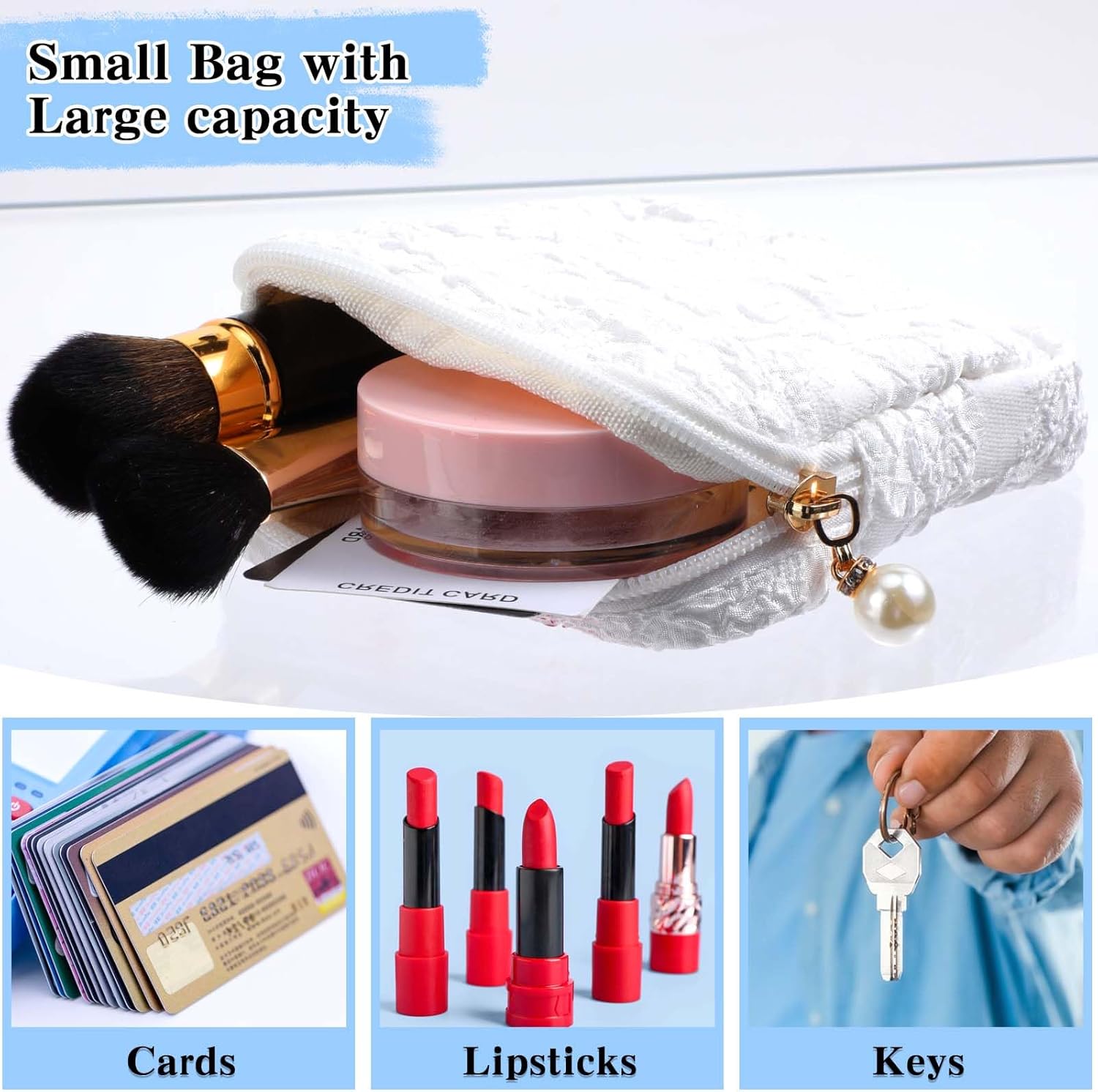 Petite trousse de maquillage pour filles et femmes : élégance et praticité dans votre sac à main – Image 5