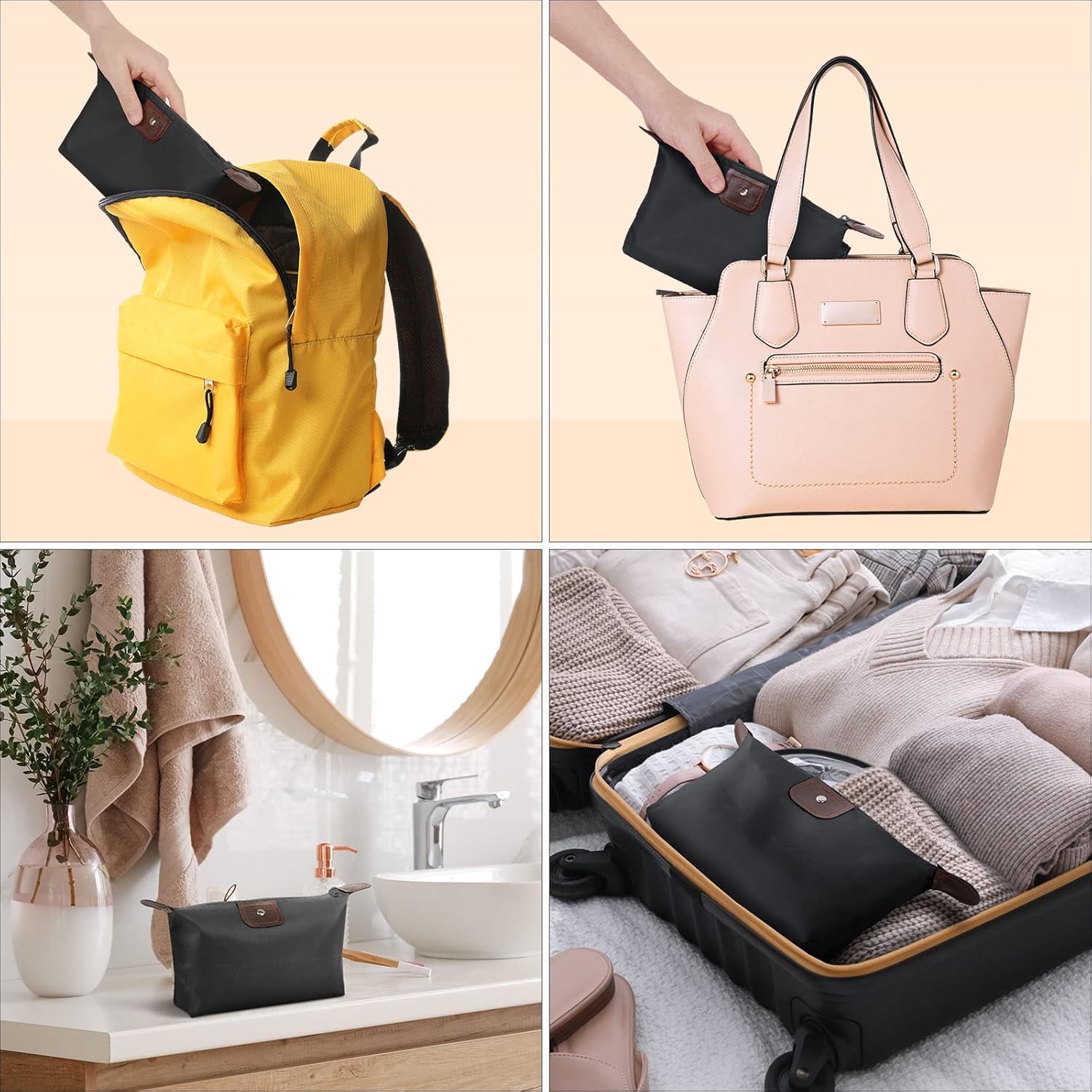 Petite trousse de maquillage imperméable : le compagnon idéal pour les voyageuses élégantes – Image 6