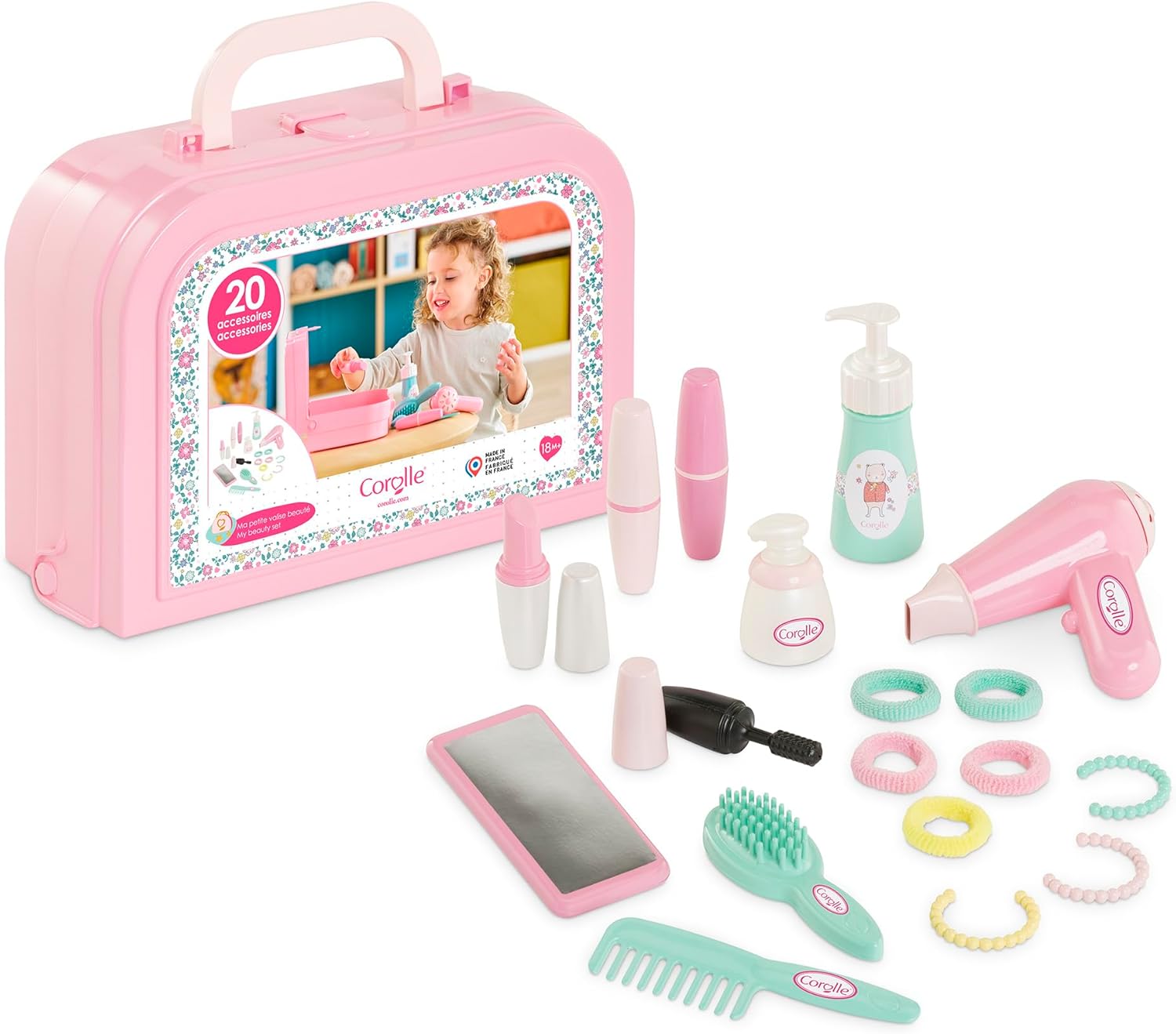 Ma petite valise beauté : 20 accessoires essentiels pour poupons et poupées dès 18 mois
