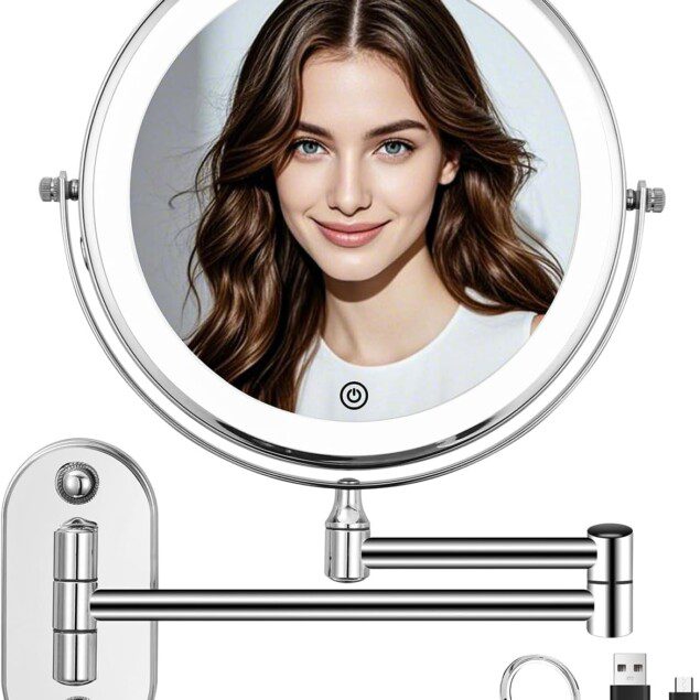 Miroir de maquillage mural éclairé : le compagnon idéal pour un maquillage parfait à la maison ou à l'hôtel