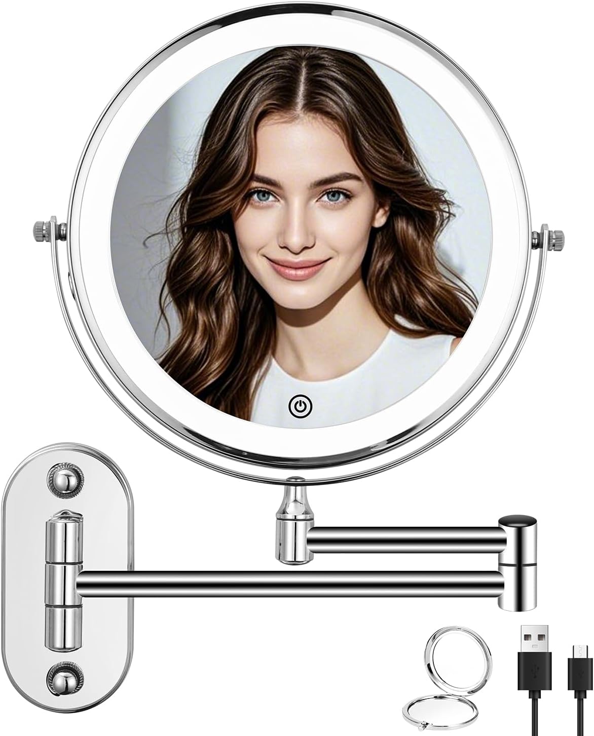 Miroir de maquillage mural éclairé : le compagnon idéal pour un maquillage parfait à la maison ou à l'hôtel
