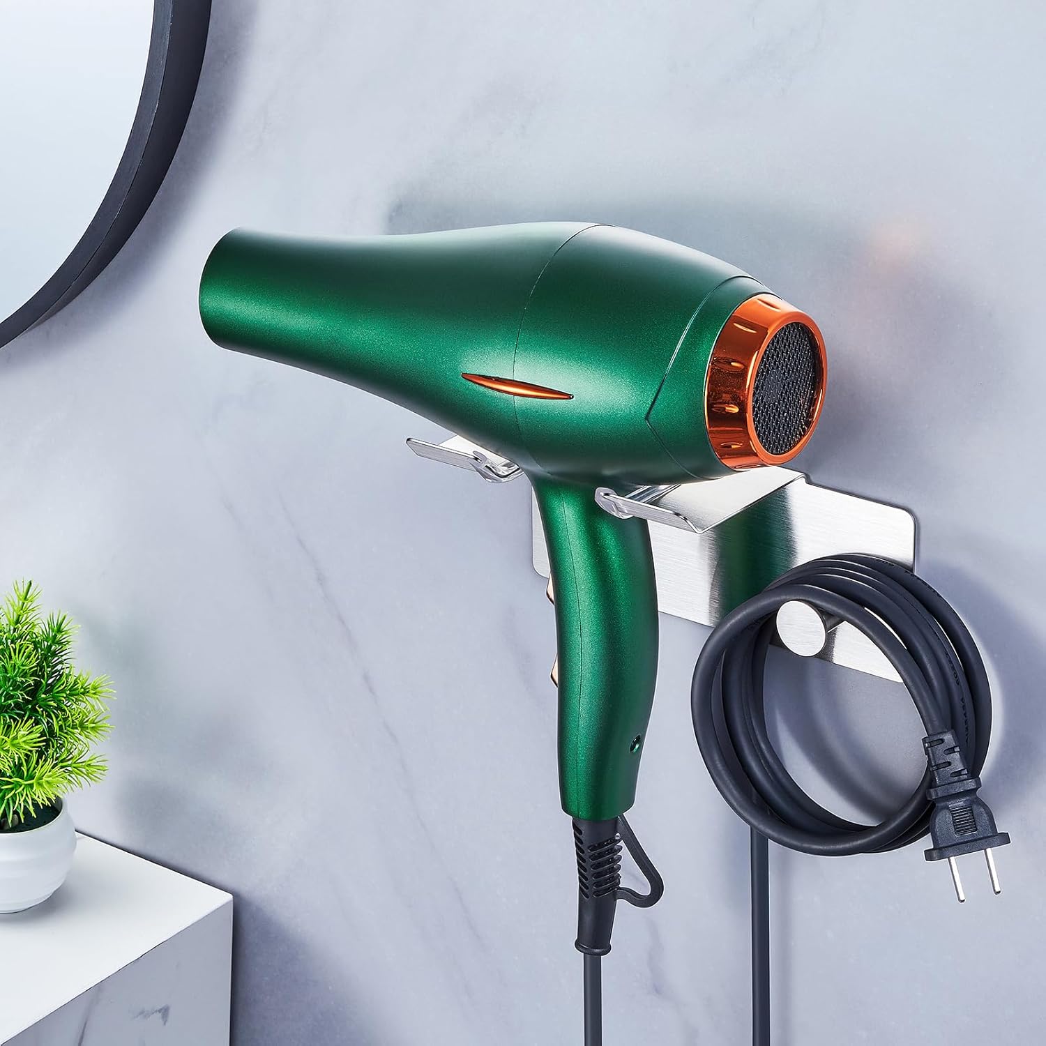 Porte sèche cheveux mural : l’accessoire indispensable pour une salle de bain ordonnée et moderne – Image 9