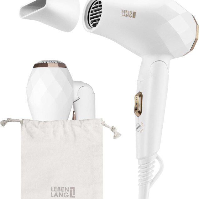 Sèche-cheveux voyage pliable : le compagnon idéal pour les globe-trotteuses  

Optimisez votre coiffure où que vous soyez avec ce mini sèche-cheveux léger de 1000W, doté d’une double tension et d’un sac de voyage pratique, incluant une buse de coiffage pour des résultats professionnels.