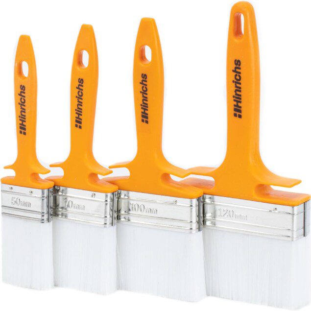 Pinceaux Lasure : set de 4 pour les passionnés de peinture et de bricolage Découvrez la polyvalence avec des largeurs de 50 mm à 120 mm pour un résultat impeccable