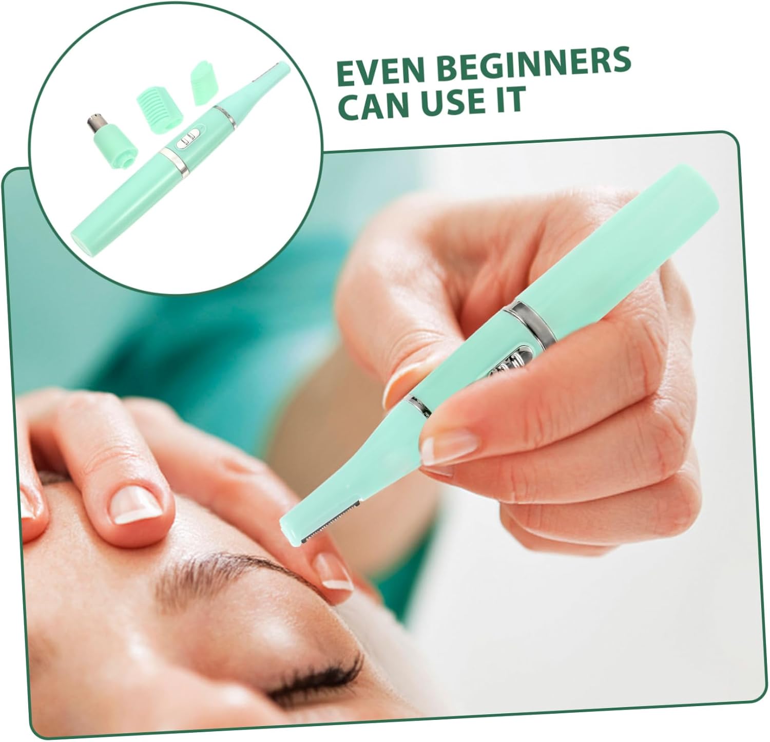 Rasoir à sourcils électrique rechargeable : une tondeuse sécurisée pour une épilation précise et confortable – Image 2