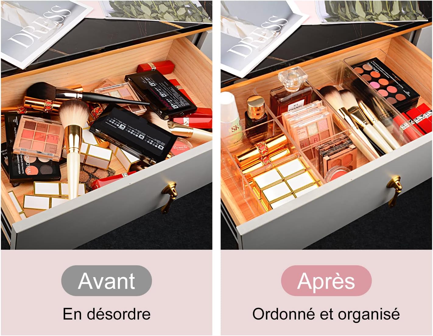 Organisateur de maquillage en acrylique : la solution idéale pour les passionnées de beauté – Image 3