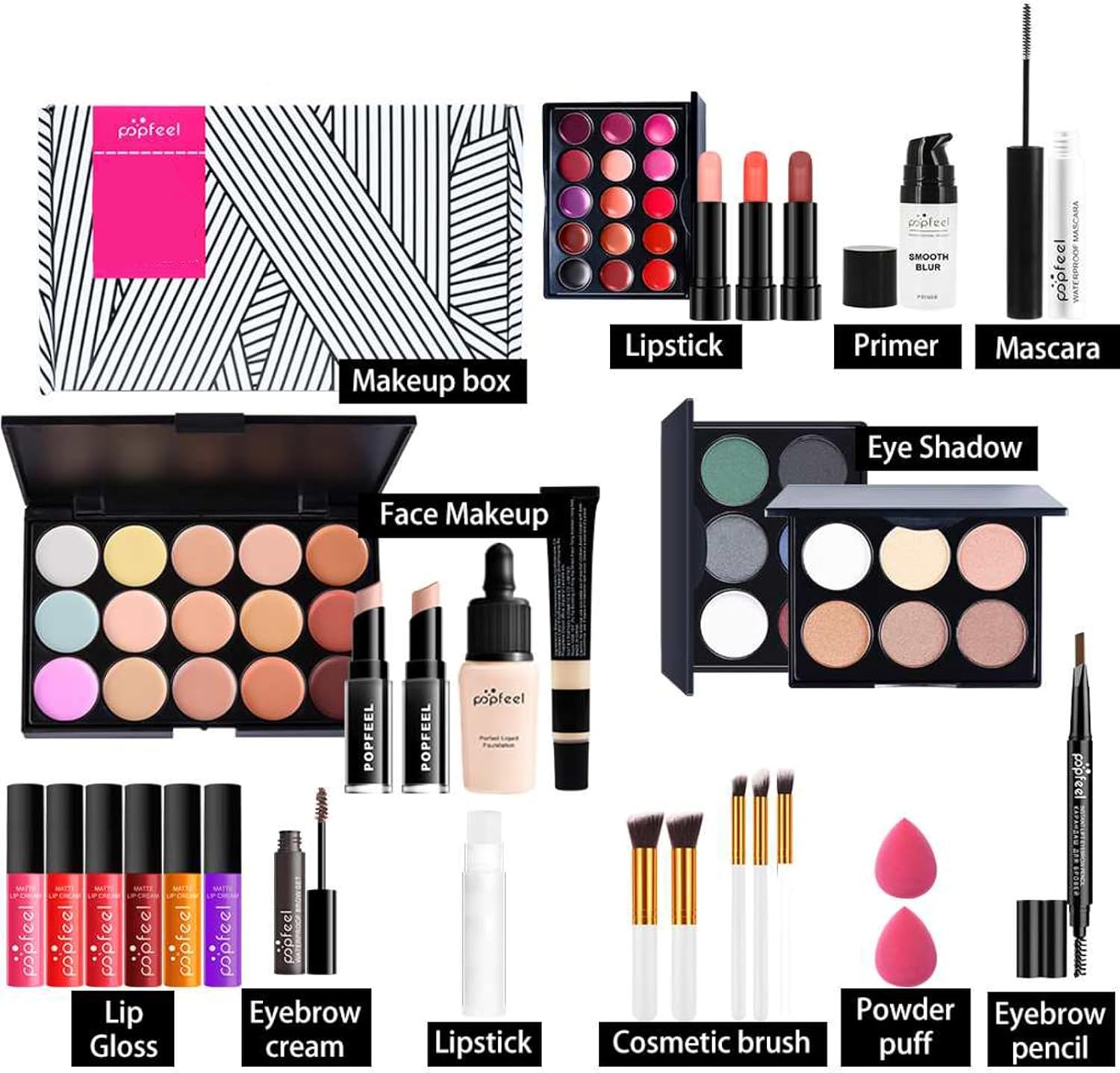 Kit de maquillage complet : le coffret idéal pour les passionnées de beauté à Noël – Image 3