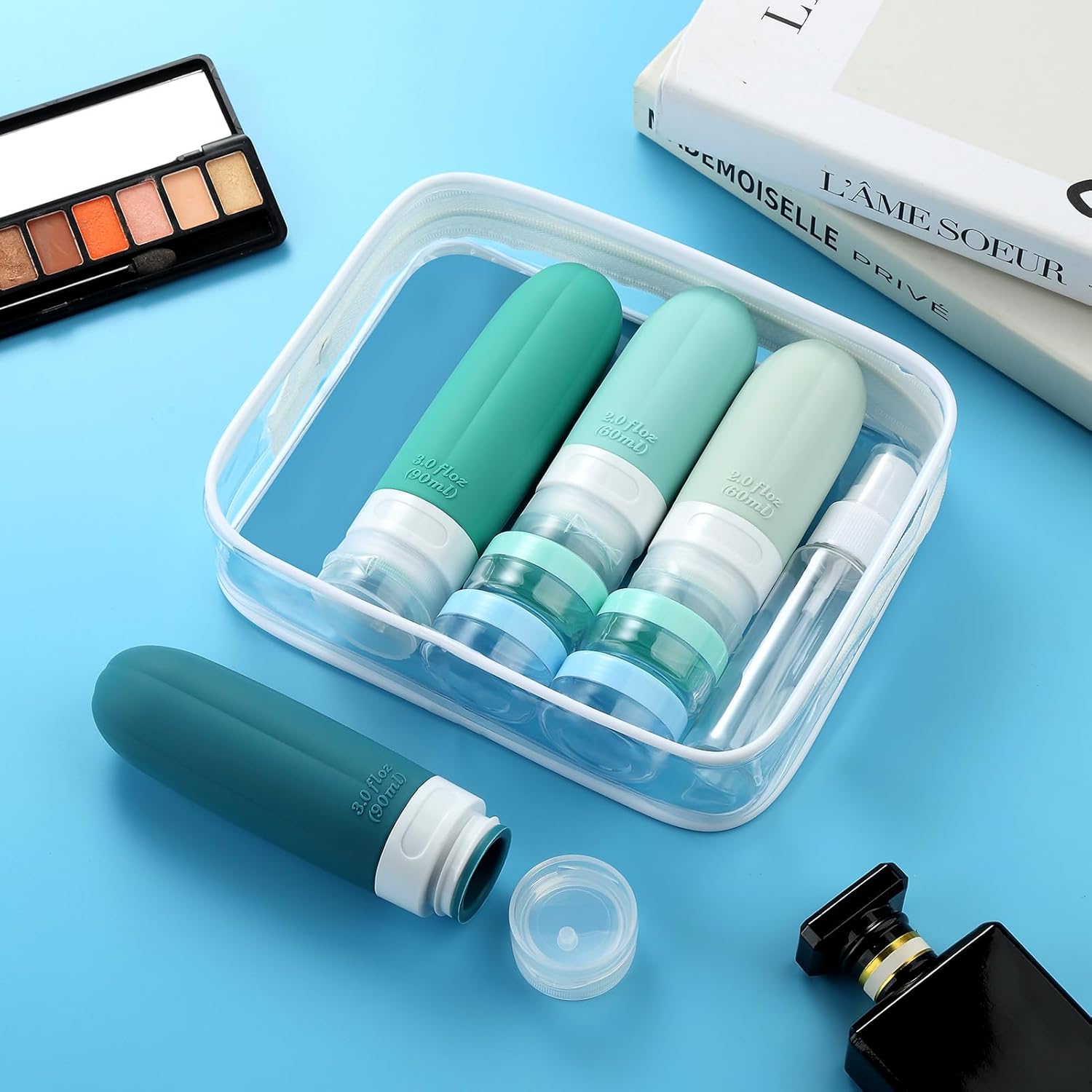 Flacons de voyage en silicone : 16 pack étanches pour les globe-trotters, idéaux pour lotions et cosmétiques – Image 7