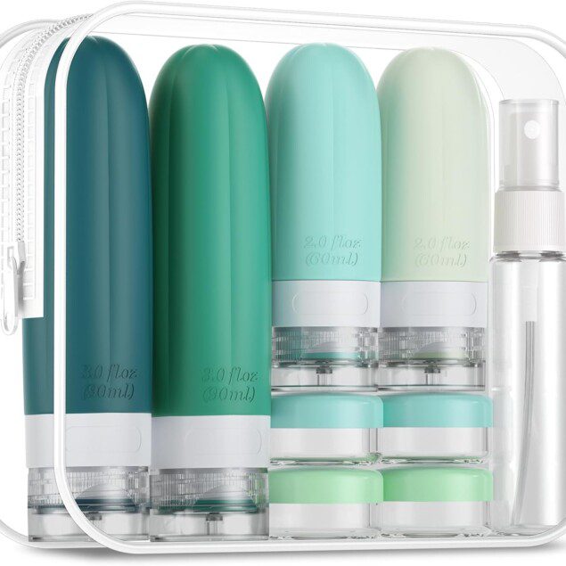 Flacons de voyage en silicone : 16 pack étanches pour les globe-trotters, idéaux pour lotions et cosmétiques