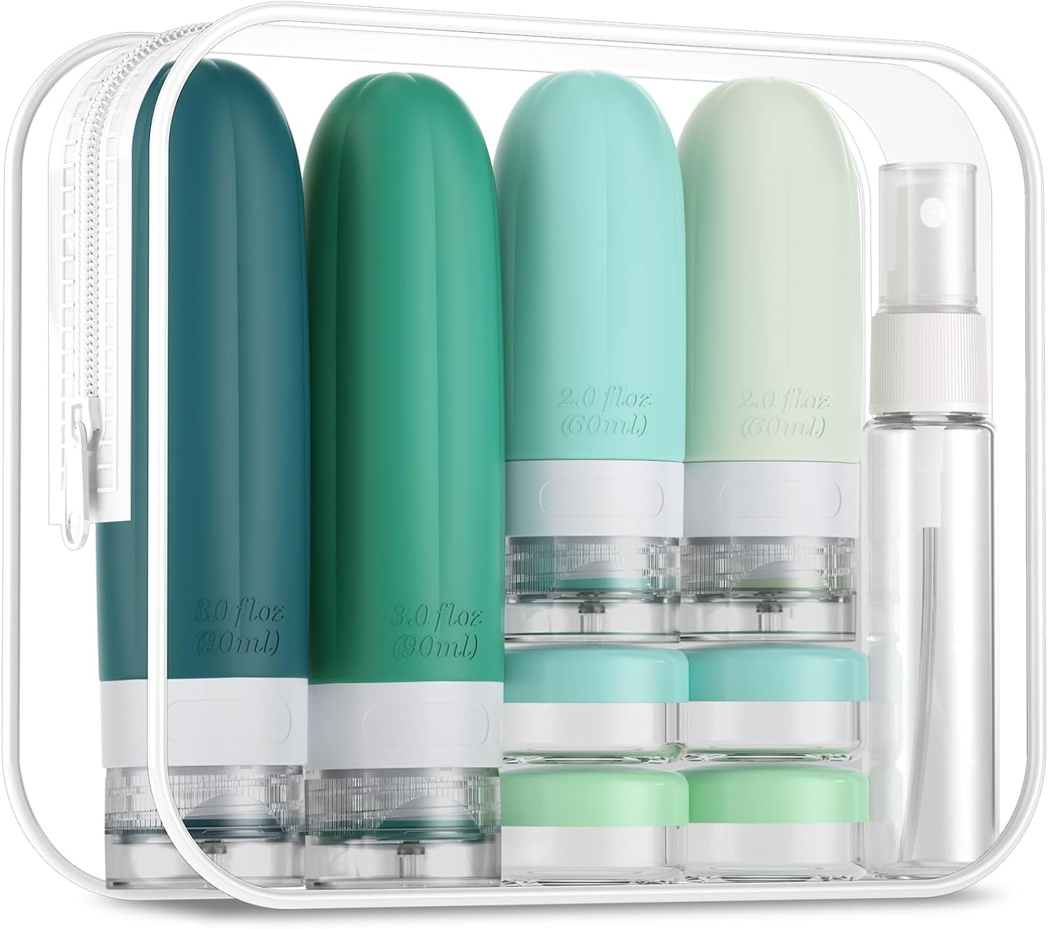 Flacons de voyage en silicone : 16 pack étanches pour les globe-trotters, idéaux pour lotions et cosmétiques