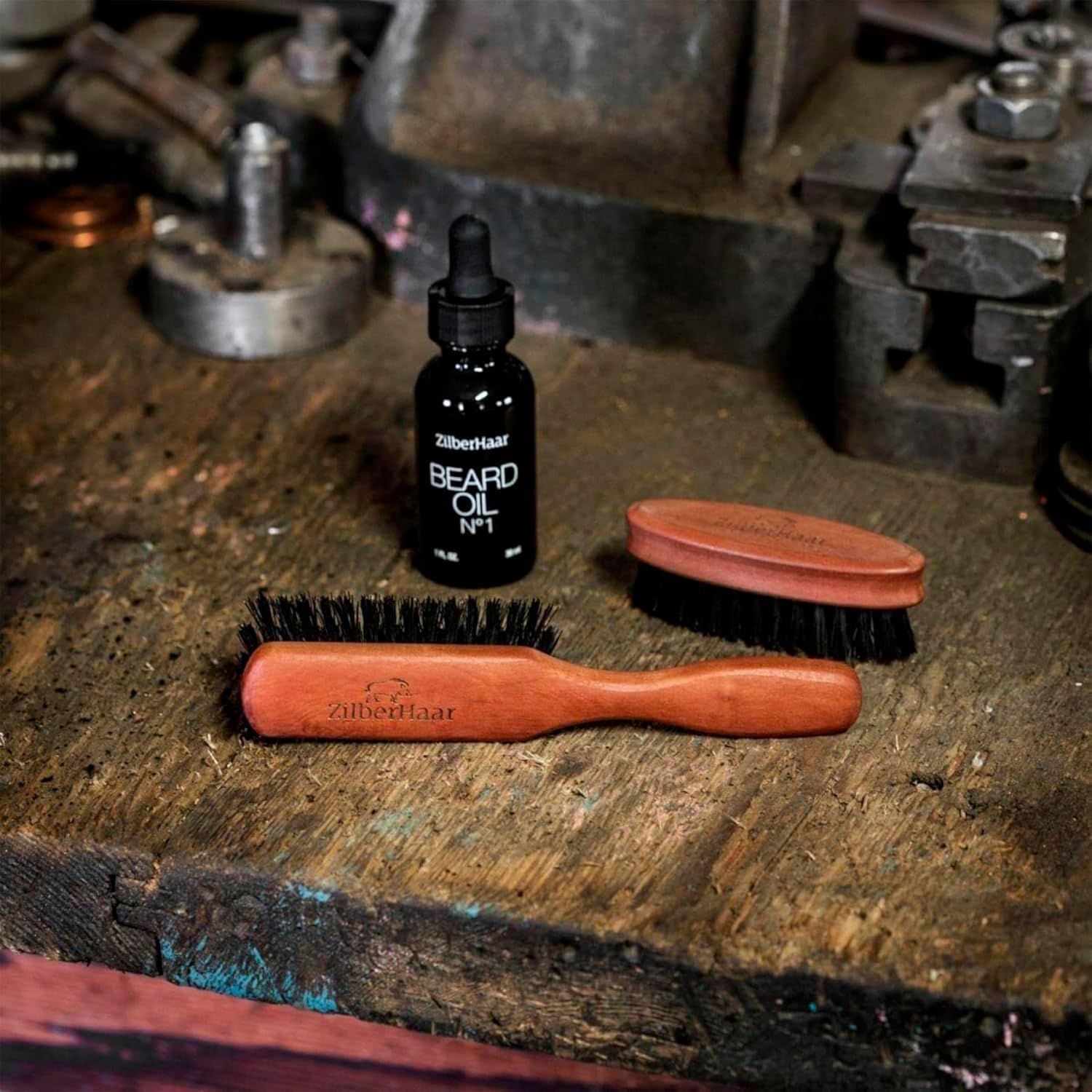 Brosse à barbe régulière : soin du visage pour hommes avec poils de sanglier Découvrez l'alliée idéale pour tous types de barbes, compatible avec baume et huile – Image 4
