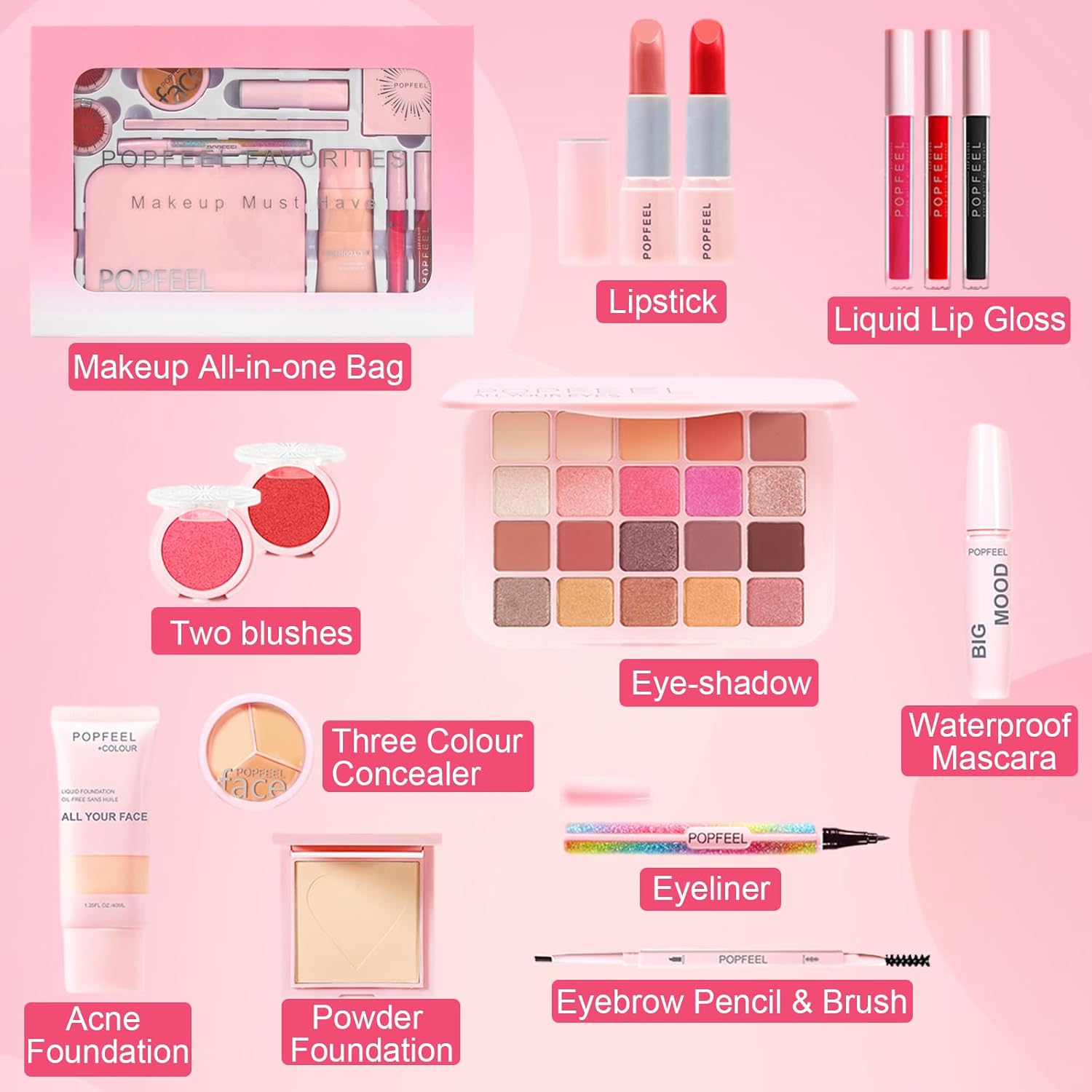 Kit de maquillage tout-en-un pour les passionnées de beauté : sublimez votre teint et révélez votre éclat naturel – Image 2