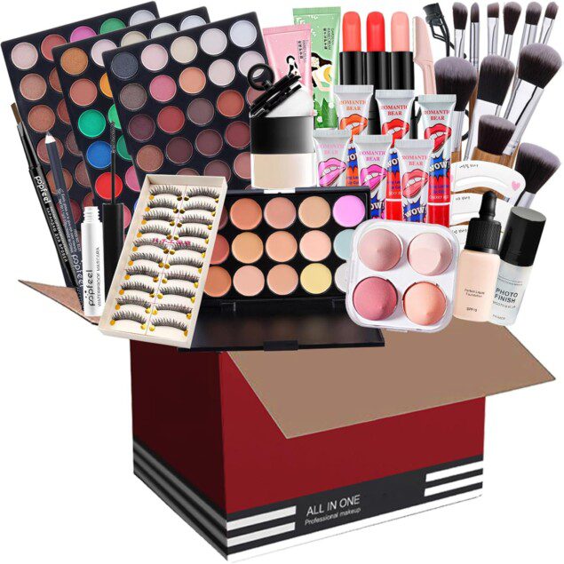 Coffret maquillage complet pour femmes : 50 pcs de produits professionnels pour sublimer votre beauté au quotidien