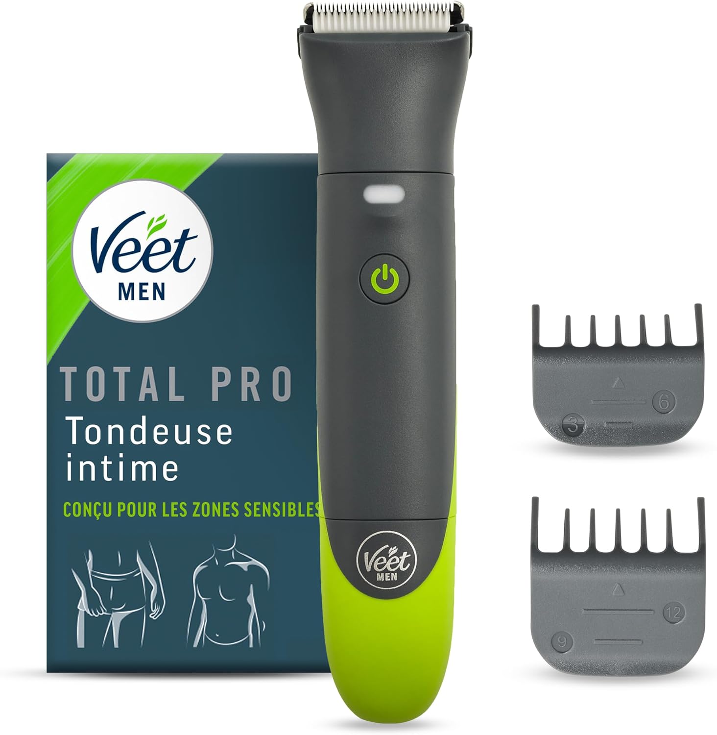 Tondeuse intime pour homme : rasoir électrique multi-usage 100% étanche pour un confort optimal