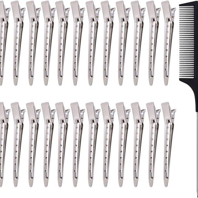 Pinces à cheveux en métal : 24 pièces pour styliser vos coiffures avec élégance