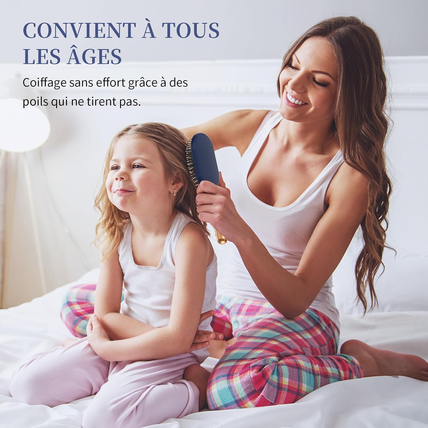 Brosse démêlante pour cheveux longs ou bouclés : réduisez les enchevêtrements et la casse pour toute la famille – Image 6