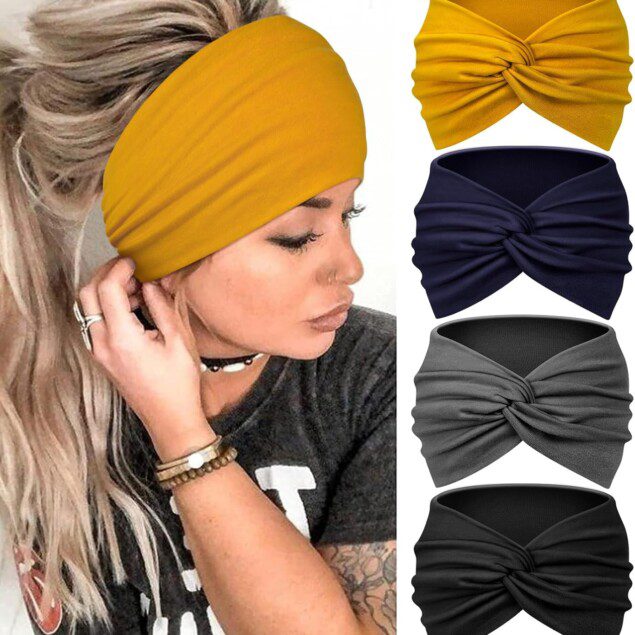Bandeau large élastique pour femme : l'accessoire idéal pour le yoga et le sport    Multicolore et tendance, ce headband vous offre confort et style en toutes occasions  