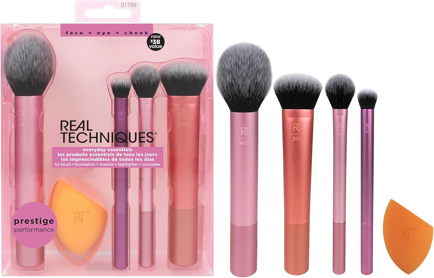 Pinceaux à maquillage et éponge Everyday Essentials : l'ensemble parfait pour les passionnées de maquillage Découvrez les 5 pièces essentielles pour un teint impeccable, sans cruauté envers les animaux