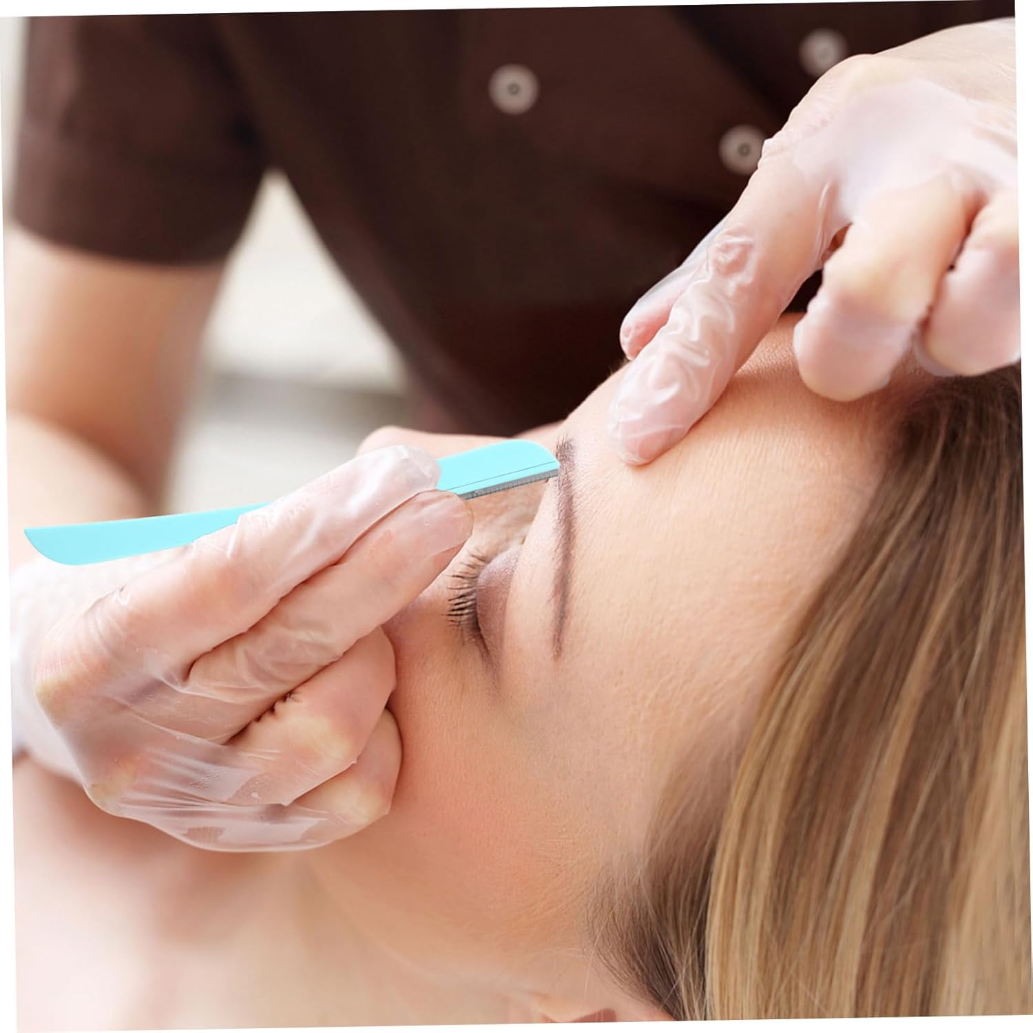 Rasoirs sourcils pliables en acier inoxydable : 10 pièces pour un épilage précis et sécurisé Profitez d'une tondeuse visage multifonction au design ergonomique pour une peau protégée – Image 5