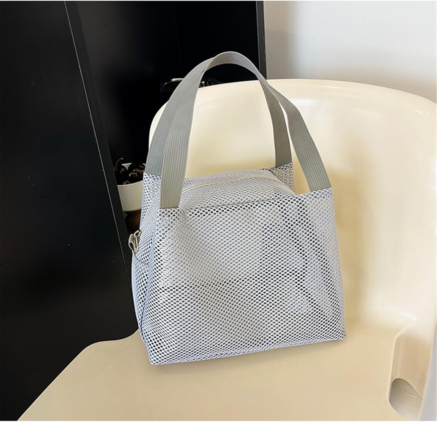 Trousse de toilette en maille : pratique et élégante pour femmes et filles, idéale pour organiser vos cosmétiques – Image 4