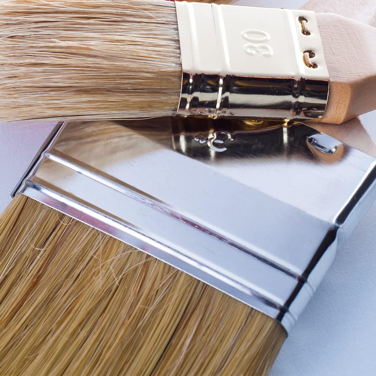 M7 Set de 6 pinceaux pour travaux de peinture : une couverture uniforme avec poils naturels – Image 8
