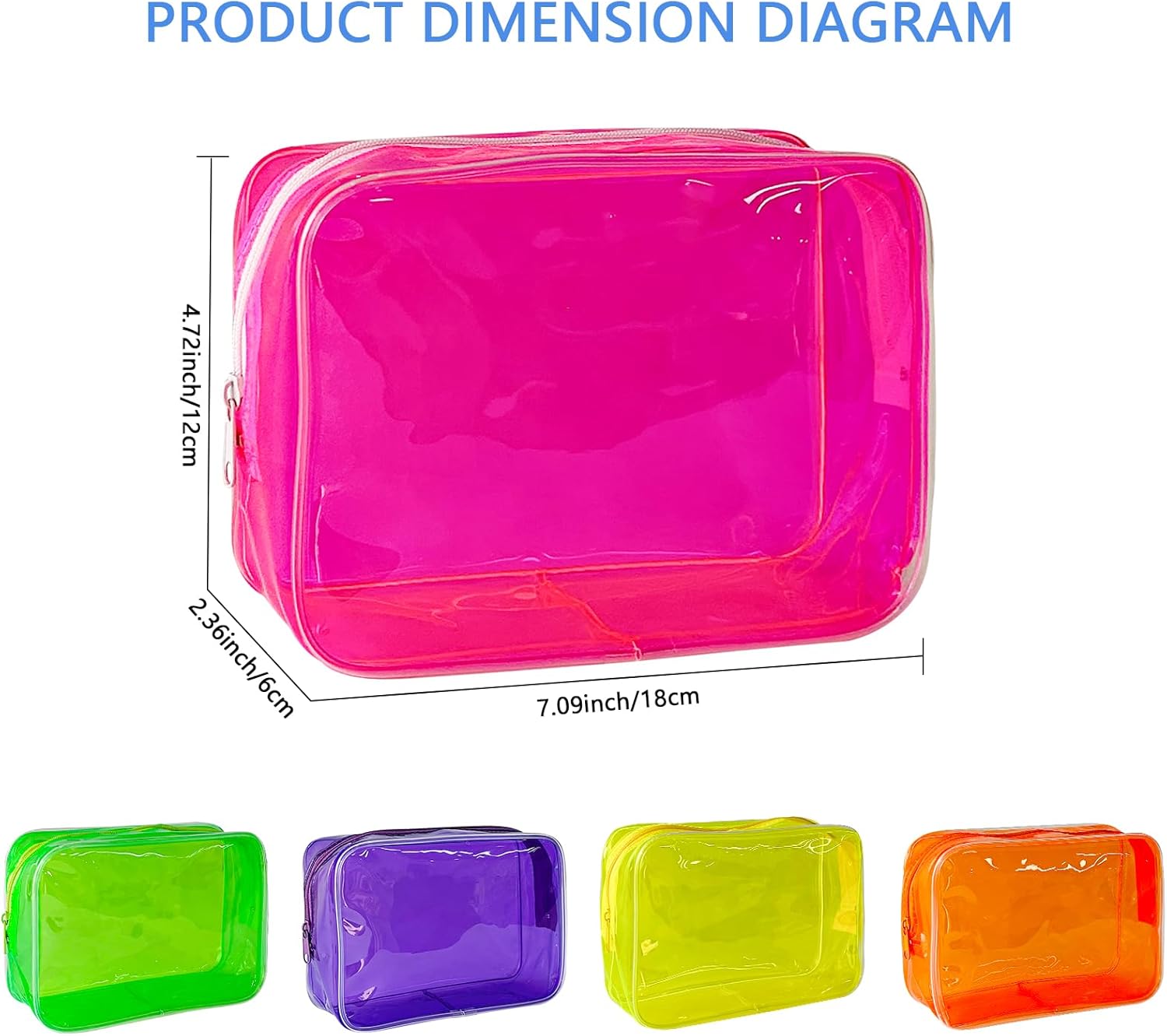Trousse de toilette en PVC transparent : grande capacité pour un voyage moderne et stylé – Image 2